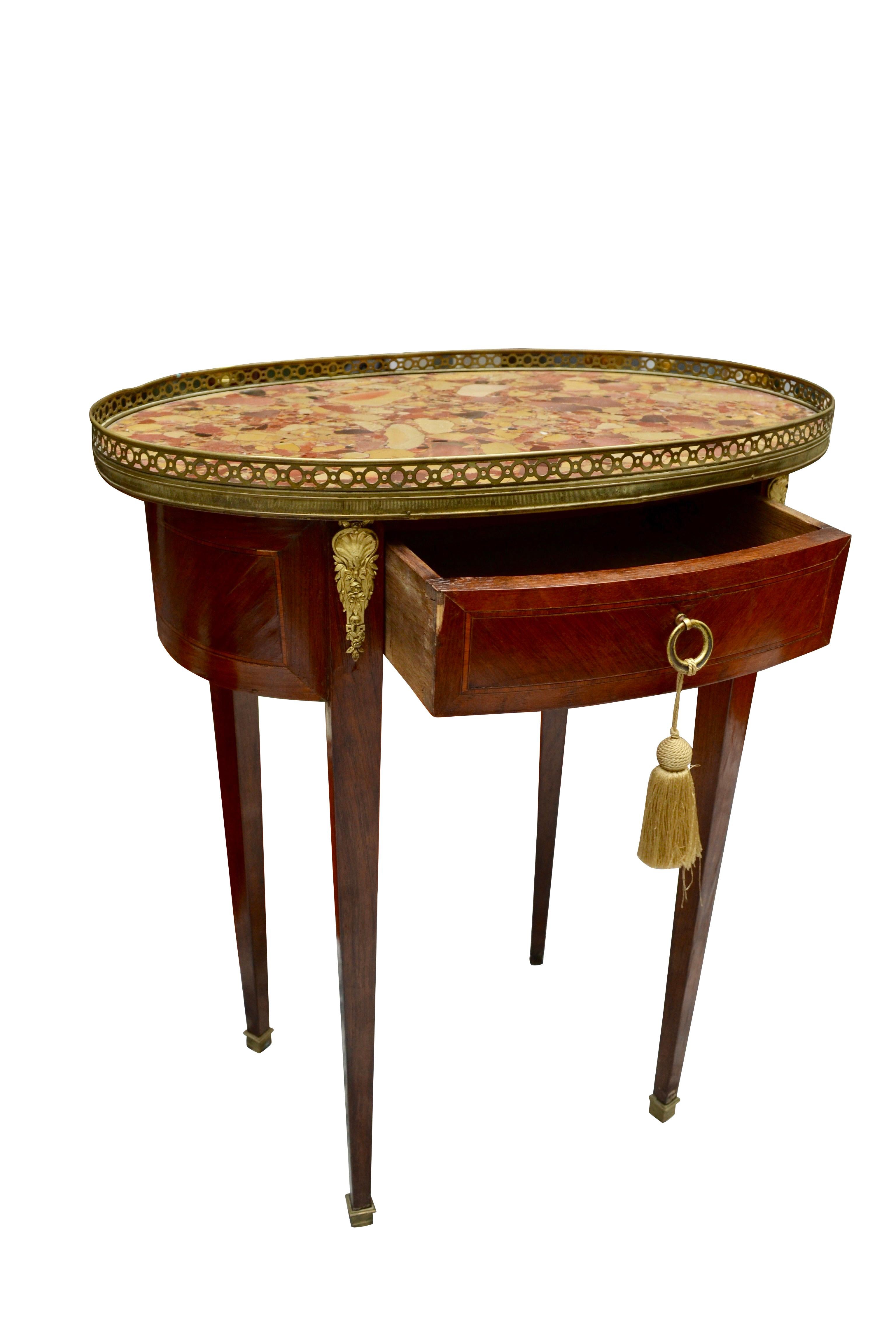 French Louis XVI Style Occasional Table In Good Condition For Sale In Vancouver, British Columbia