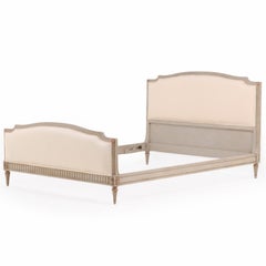 A French Louis XVI style Painted Queen Bed, C. 1940.