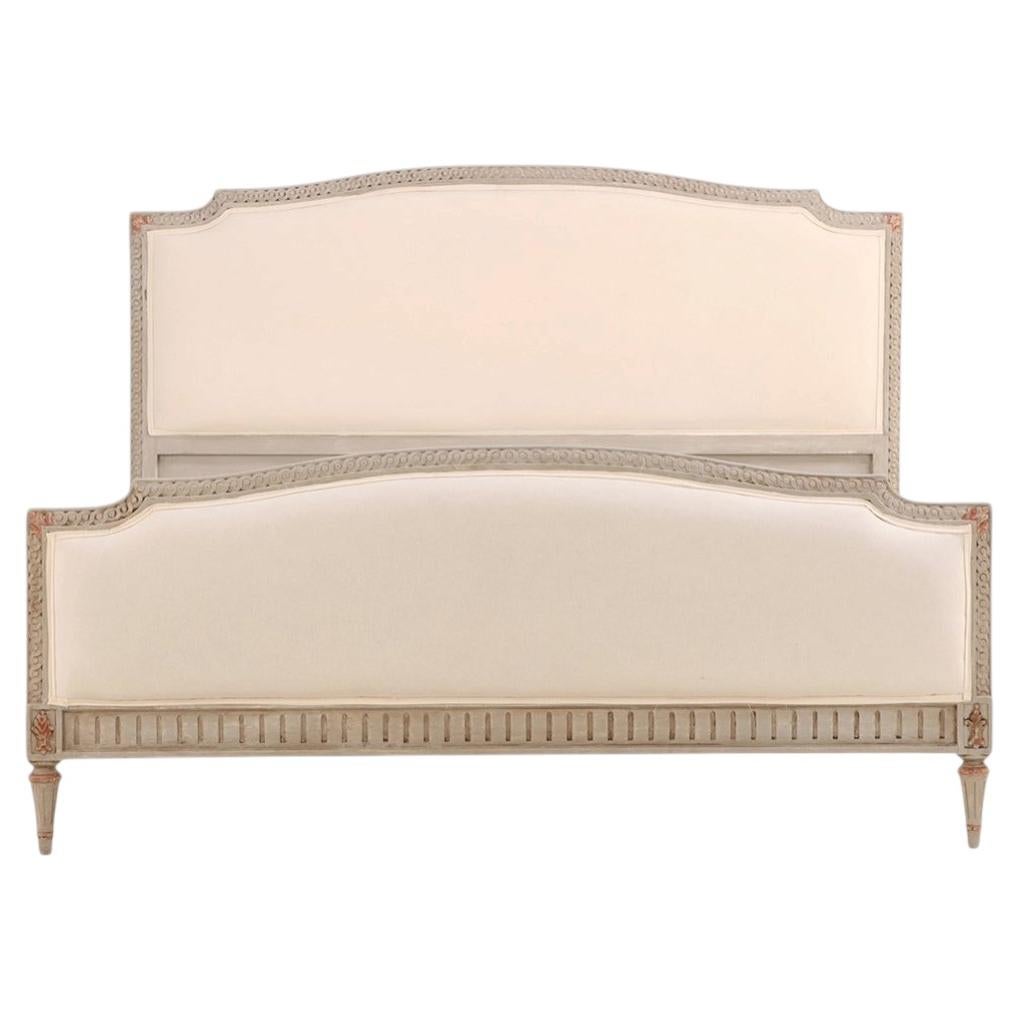 A French Louis XVI style Painted Queen Bed, C. 1940.