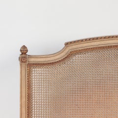 French Louis XVI Style Queen Size Bed with Cane, circa 1950