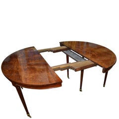 French Louis XVI Style Telescopic Dining Table Stamped Guyot