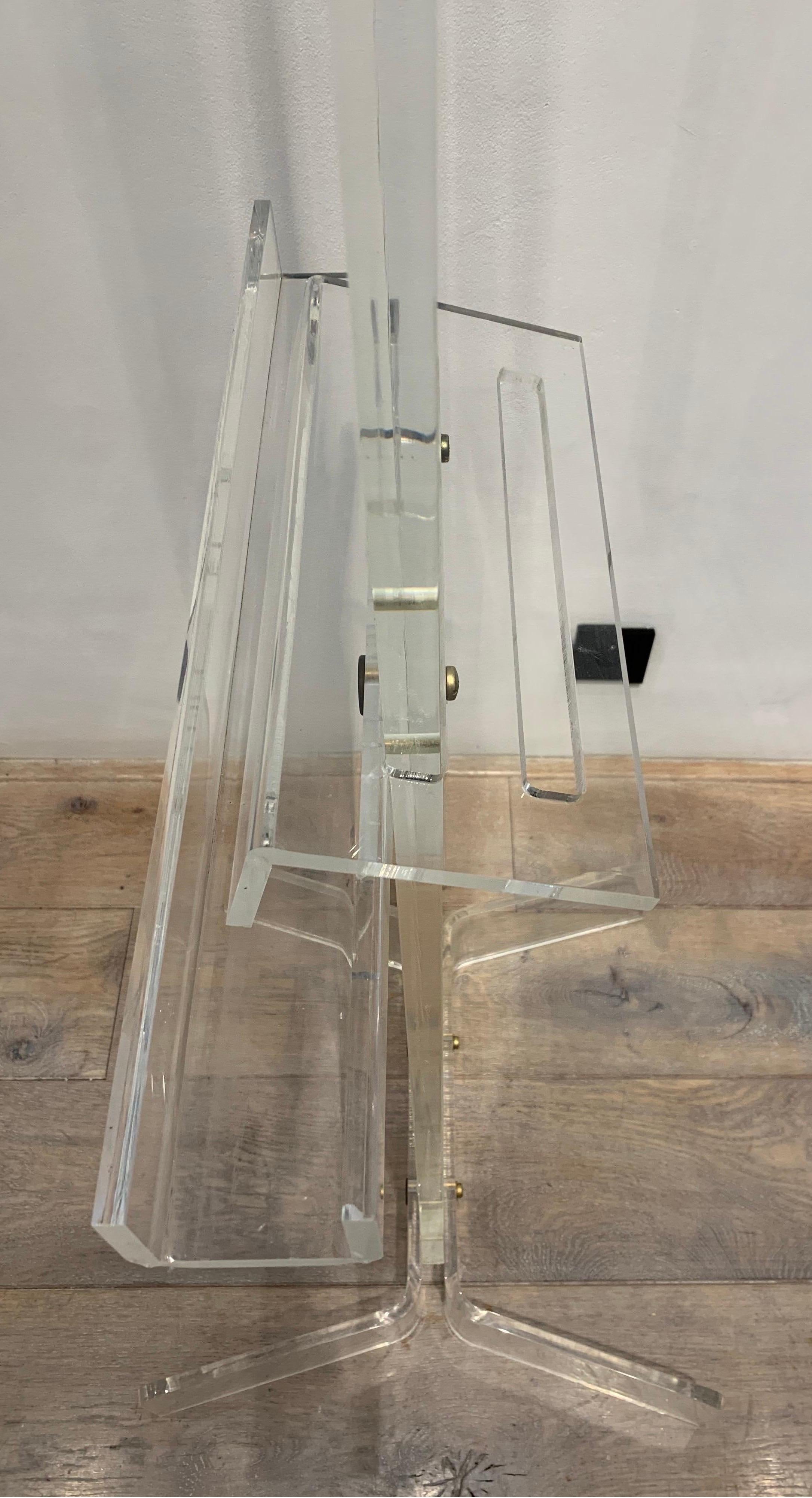 French Lucite Easel, 1970s For Sale 4