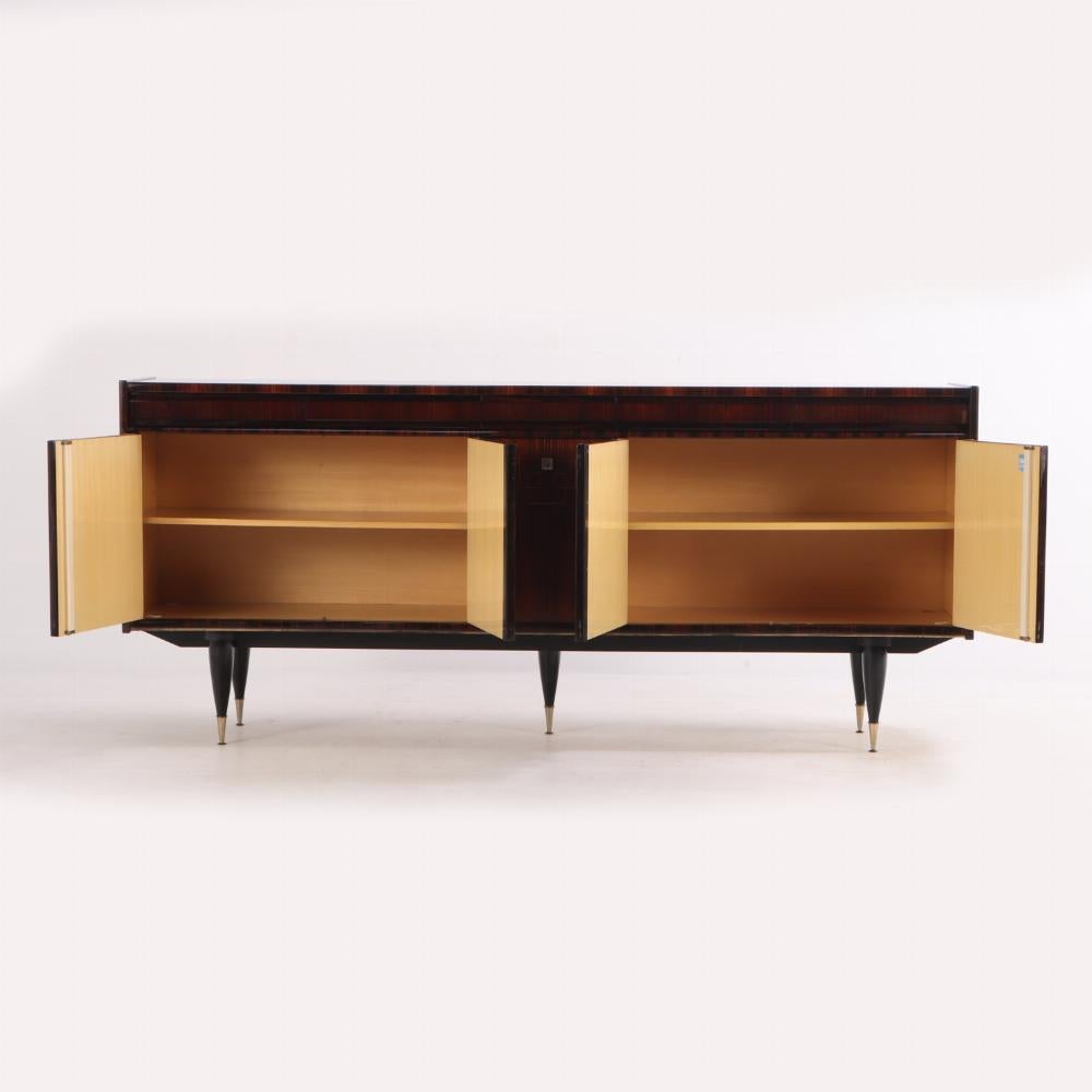XX secolo Credenza francese in ebano Macassar, C.C. 1960. in vendita
