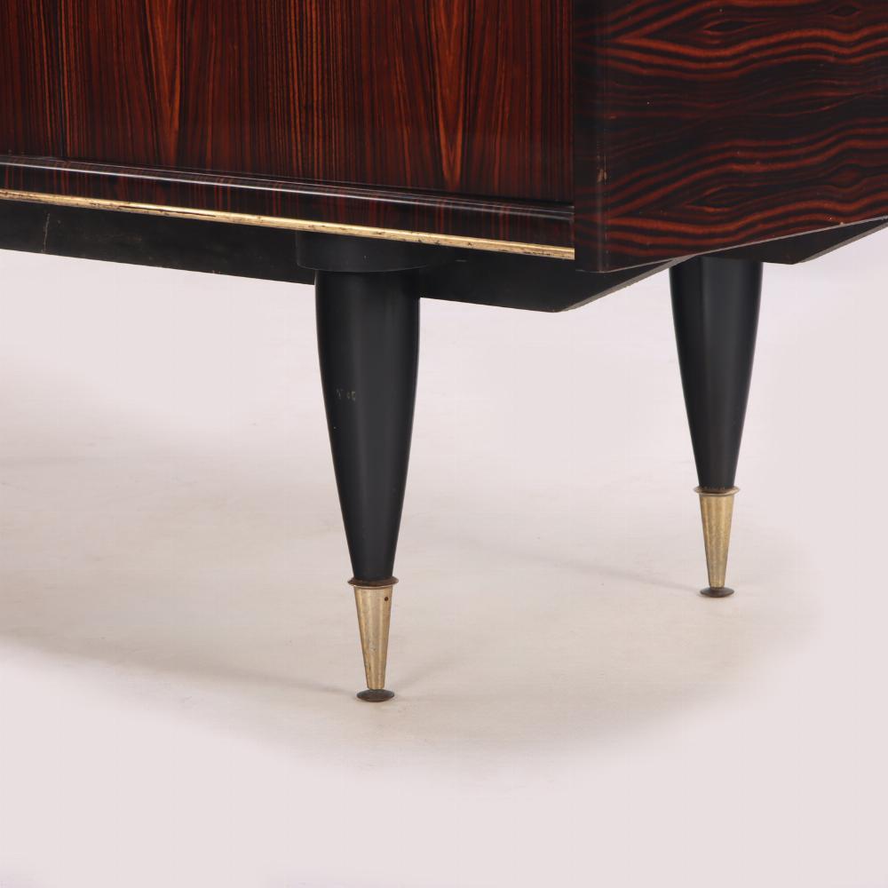 Ebano Credenza francese in ebano Macassar, C.C. 1960. in vendita
