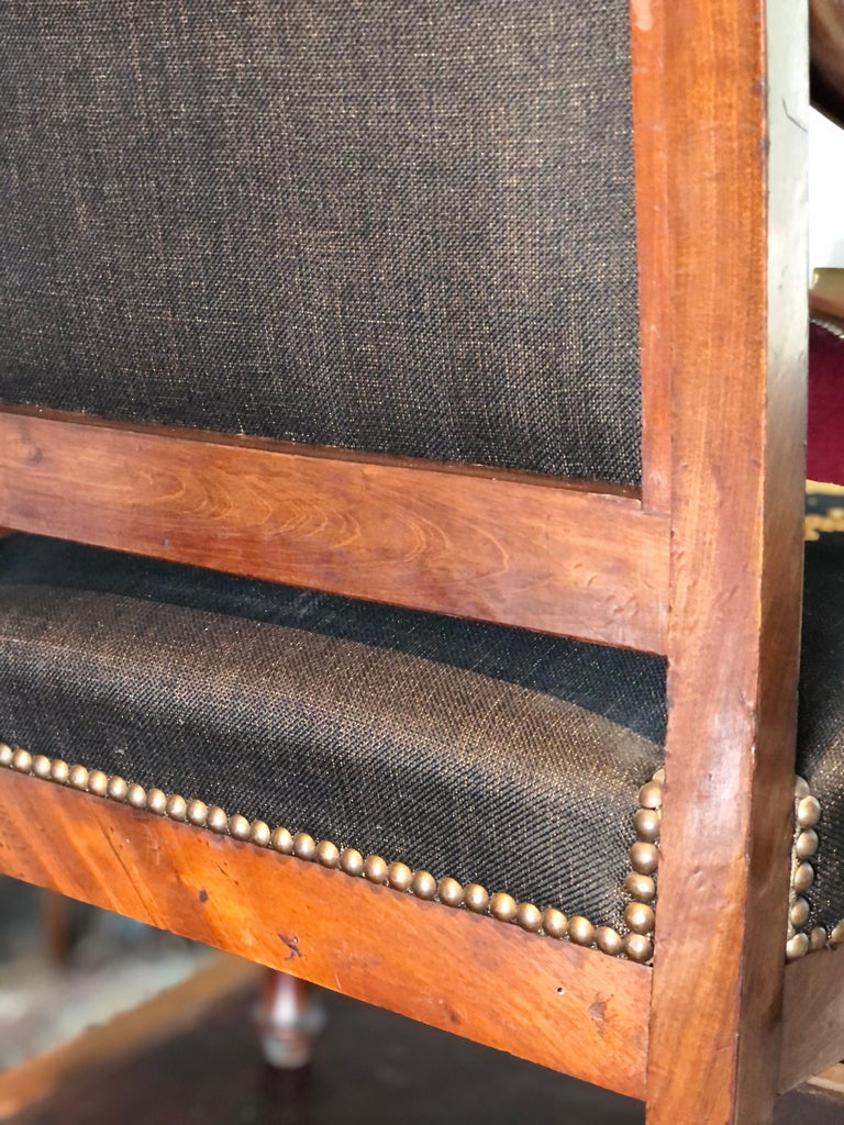 French Mahogany Empire Period Armchair For Sale at 1stDibs