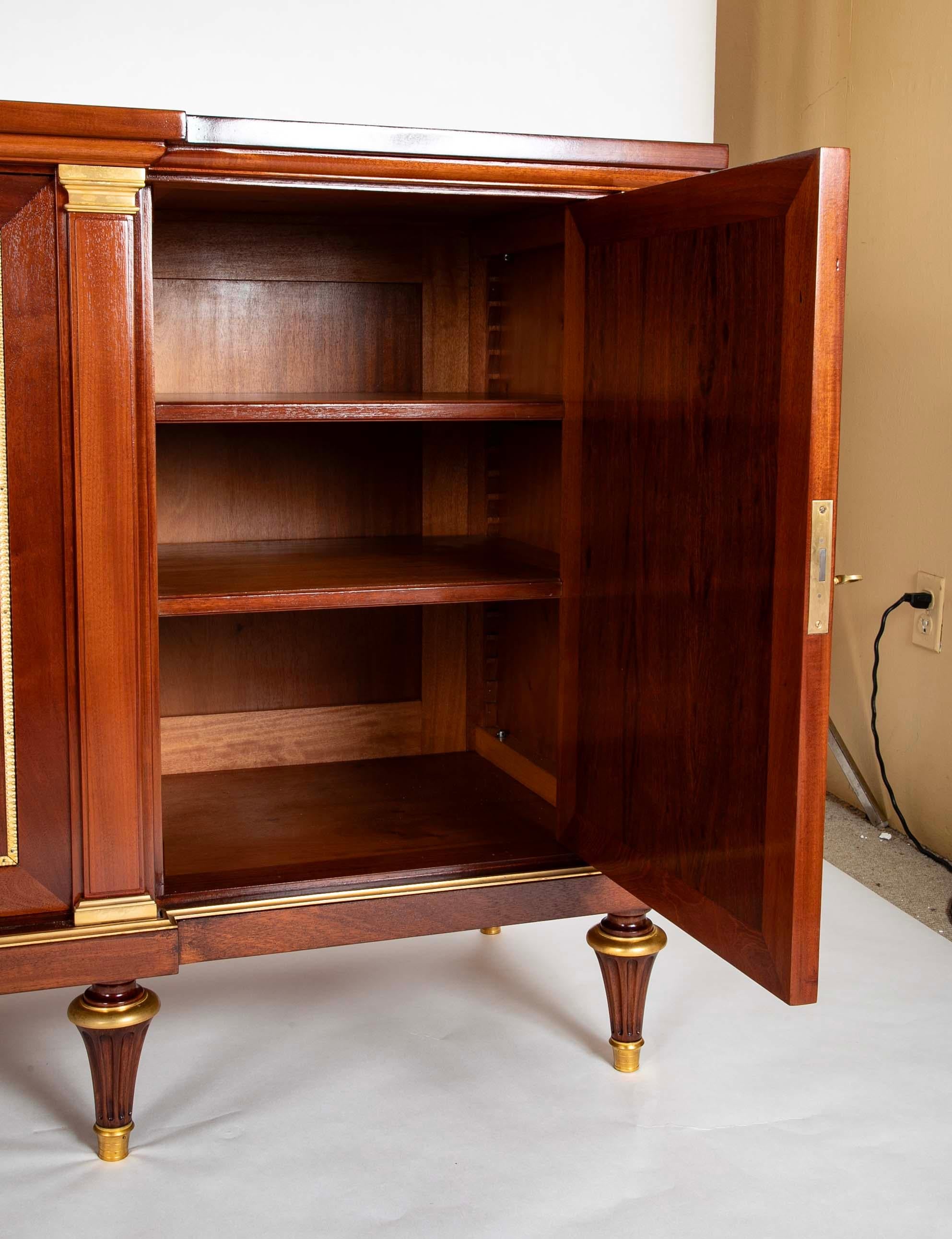 A French Mahogany & Speckled Mahogany Veneered Sideboard by Maurice Rinck 15