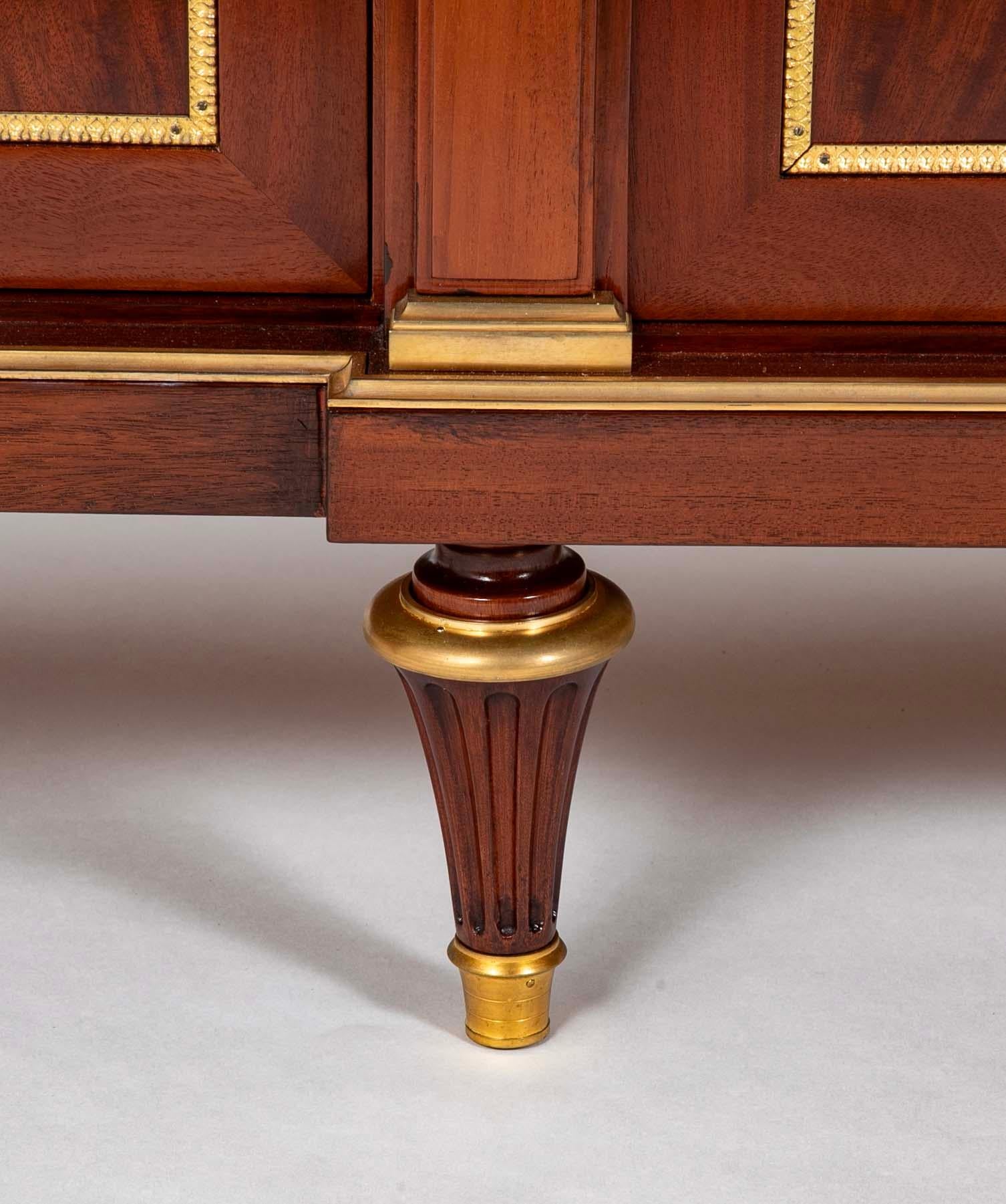 A French Mahogany & Speckled Mahogany Veneered Sideboard by Maurice Rinck 2