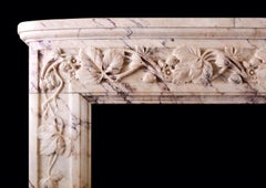A French Marble Fireplace in Breche Rose de Lez Marble