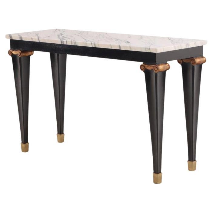 Console française en marbre, à la manière d'Andre Irisk One, C.C. 1940. en vente