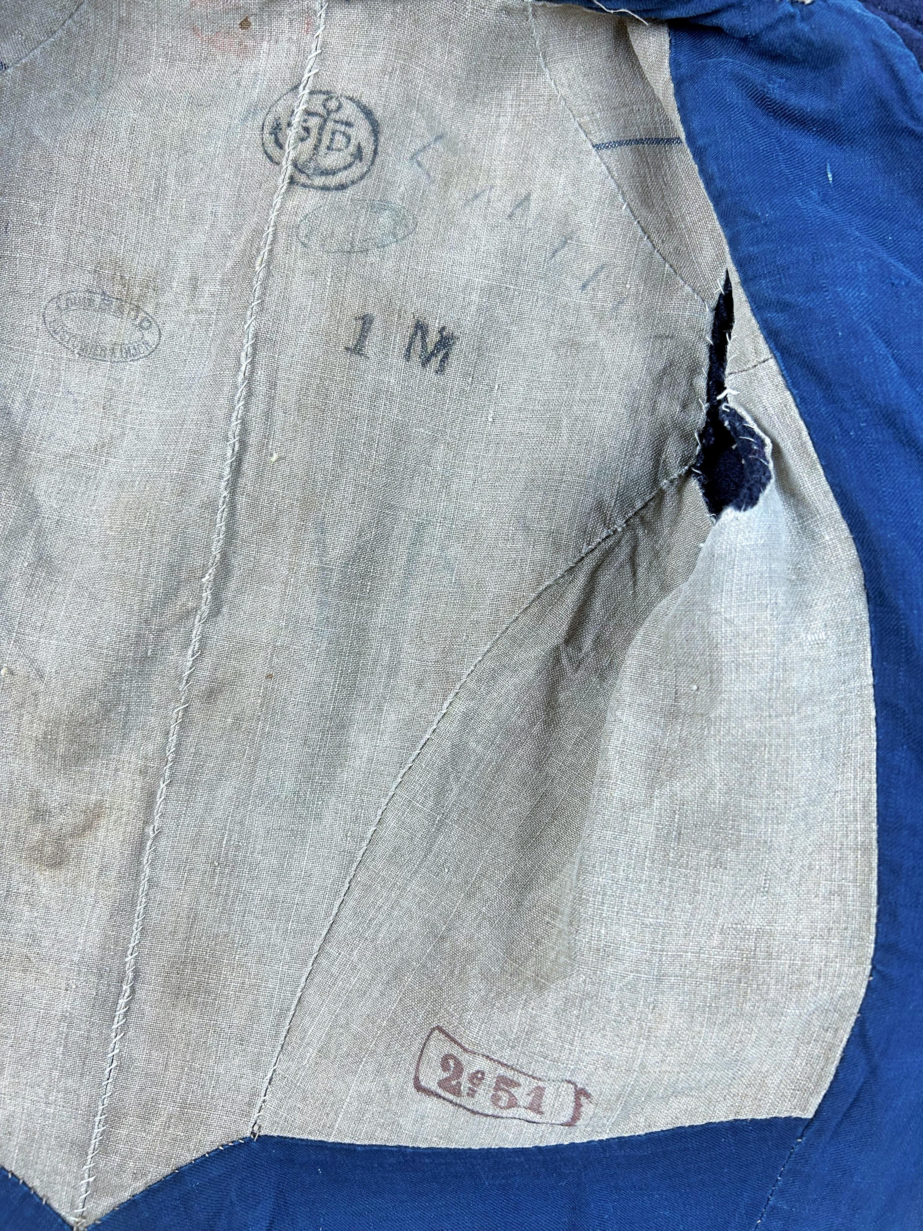 Una Chaqueta Paletot de la Tropa de la Marina Francesa - modelo 1851 en paños de lana de la Marina Negro en venta