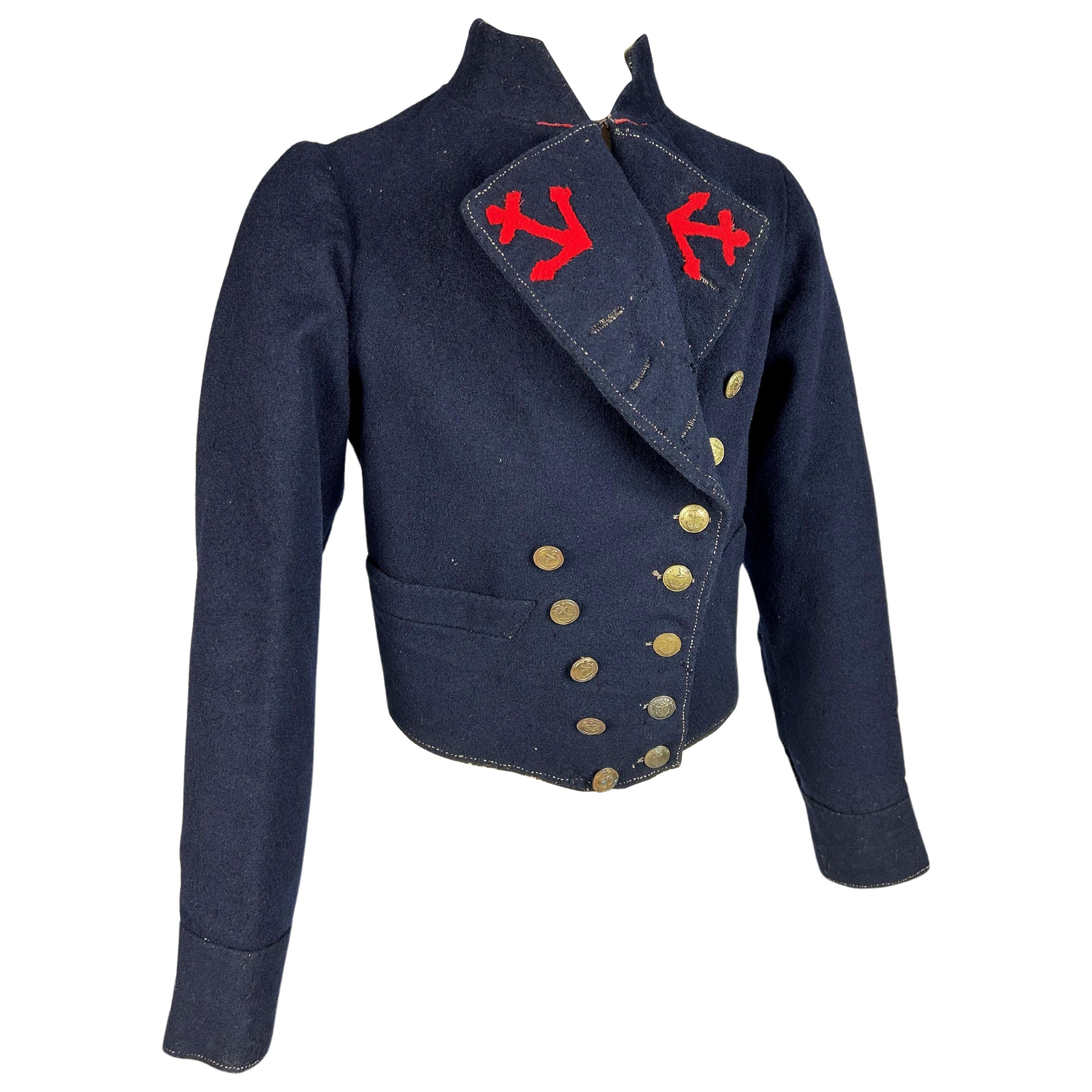 Una Chaqueta Paletot de la Tropa de la Marina Francesa - modelo 1851 en paños de lana de la Marina en venta
