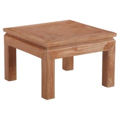 A French MCM Cerused Wood End Table, C. 1960.