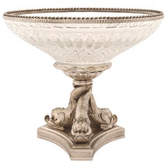 French Mid-19th Century Louis XVI Style Baccarat Crystal Centrepiece