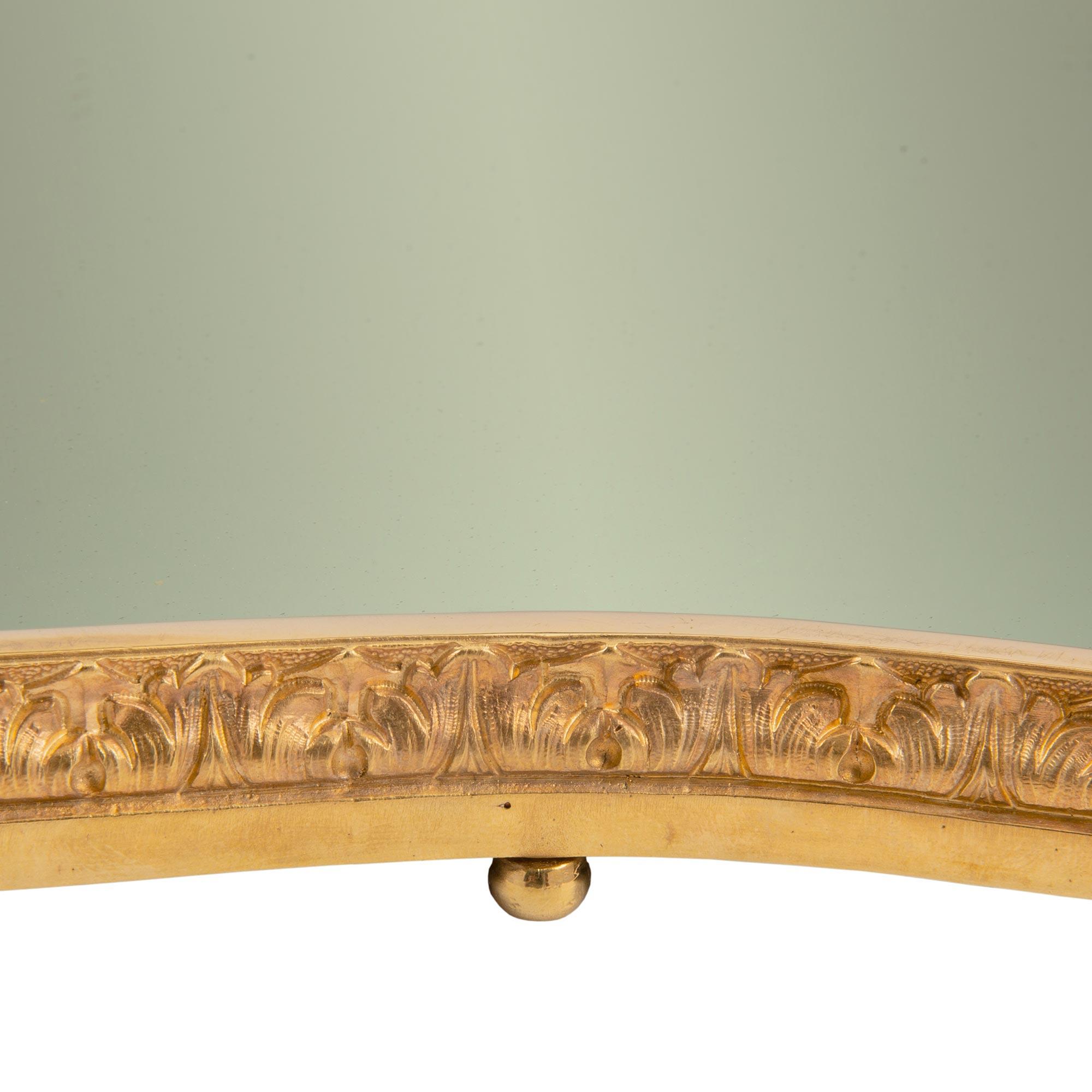 French Mid-19th Century Louis XVI Style Oblong Ormolu Dining Table Plateau In Excellent Condition In West Palm Beach, FL