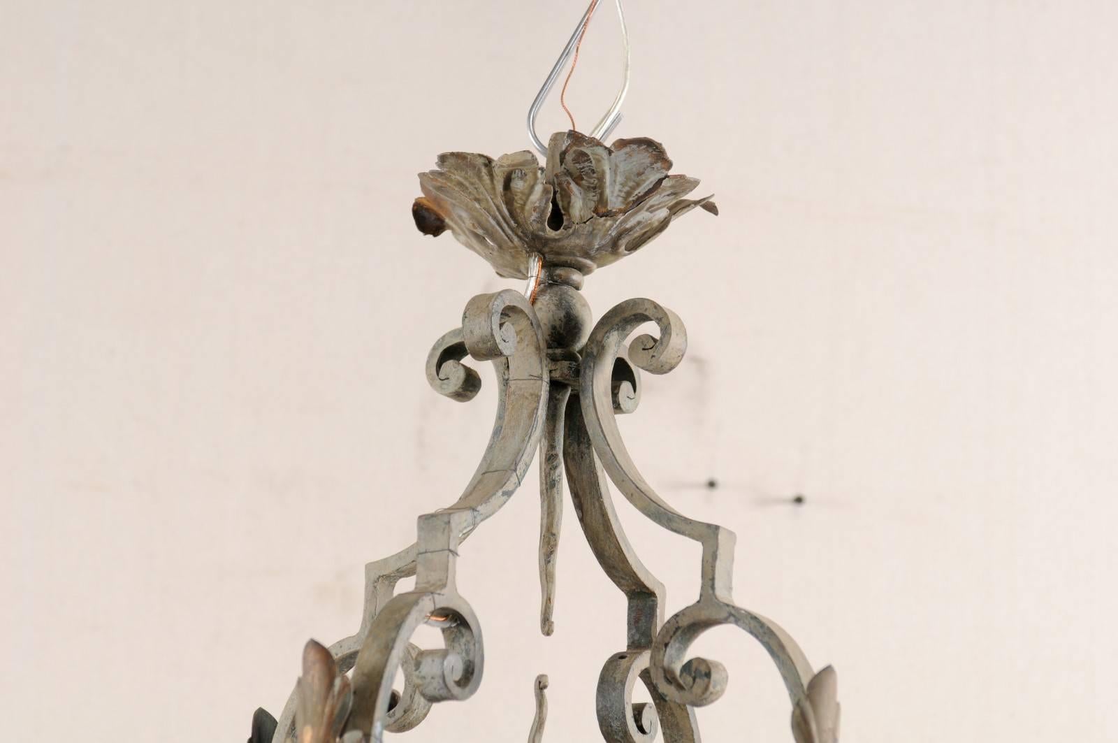 acanthus leaf chandelier