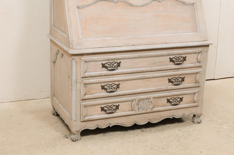 French Mid20th Century Secretary Curio with Drop Front Writing