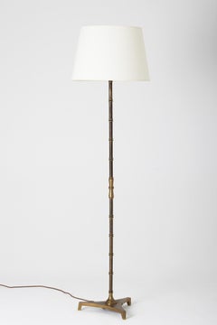 French Midcentury Brass Floor Lamp