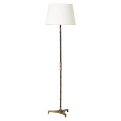 French Midcentury Brass Floor Lamp