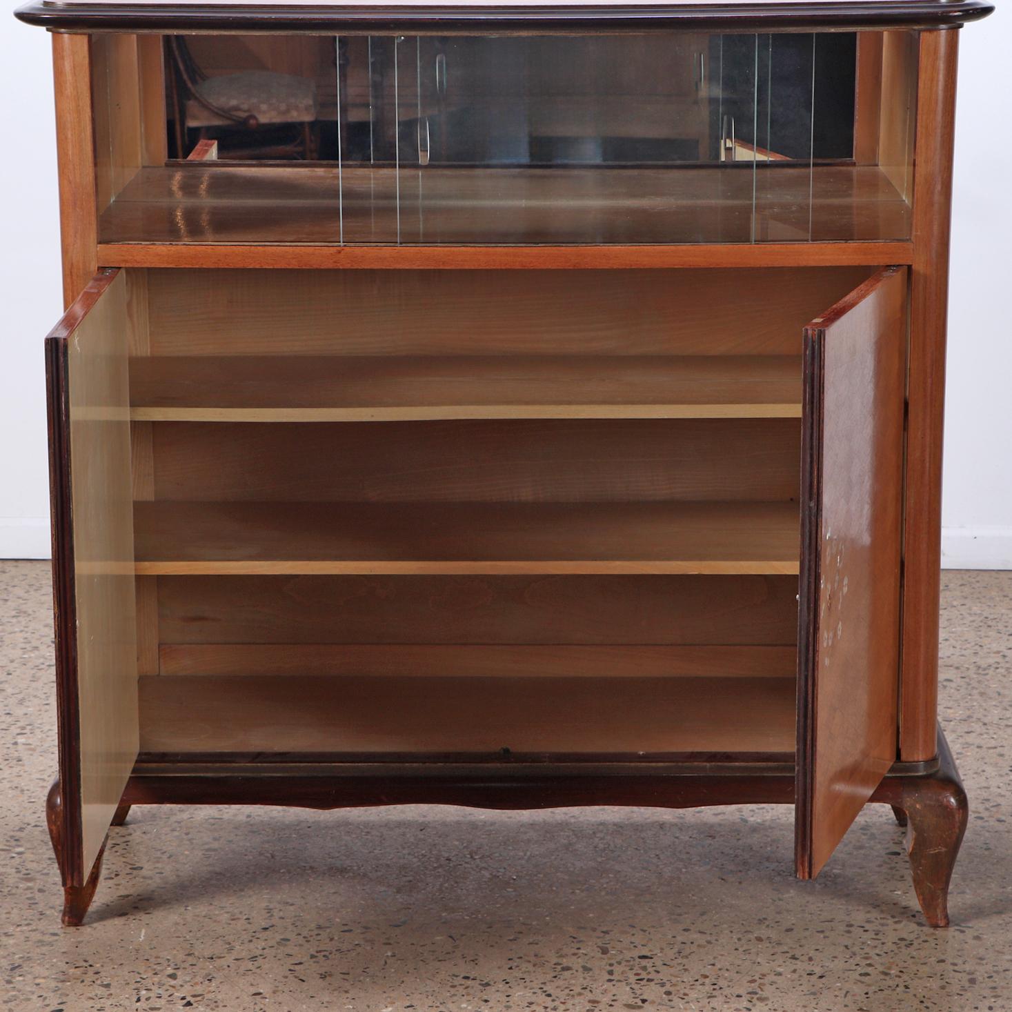 Mother-of-Pearl A French Modernist Bar Cabinet, in the Manner of Jules Leleu, C. 1950. For Sale