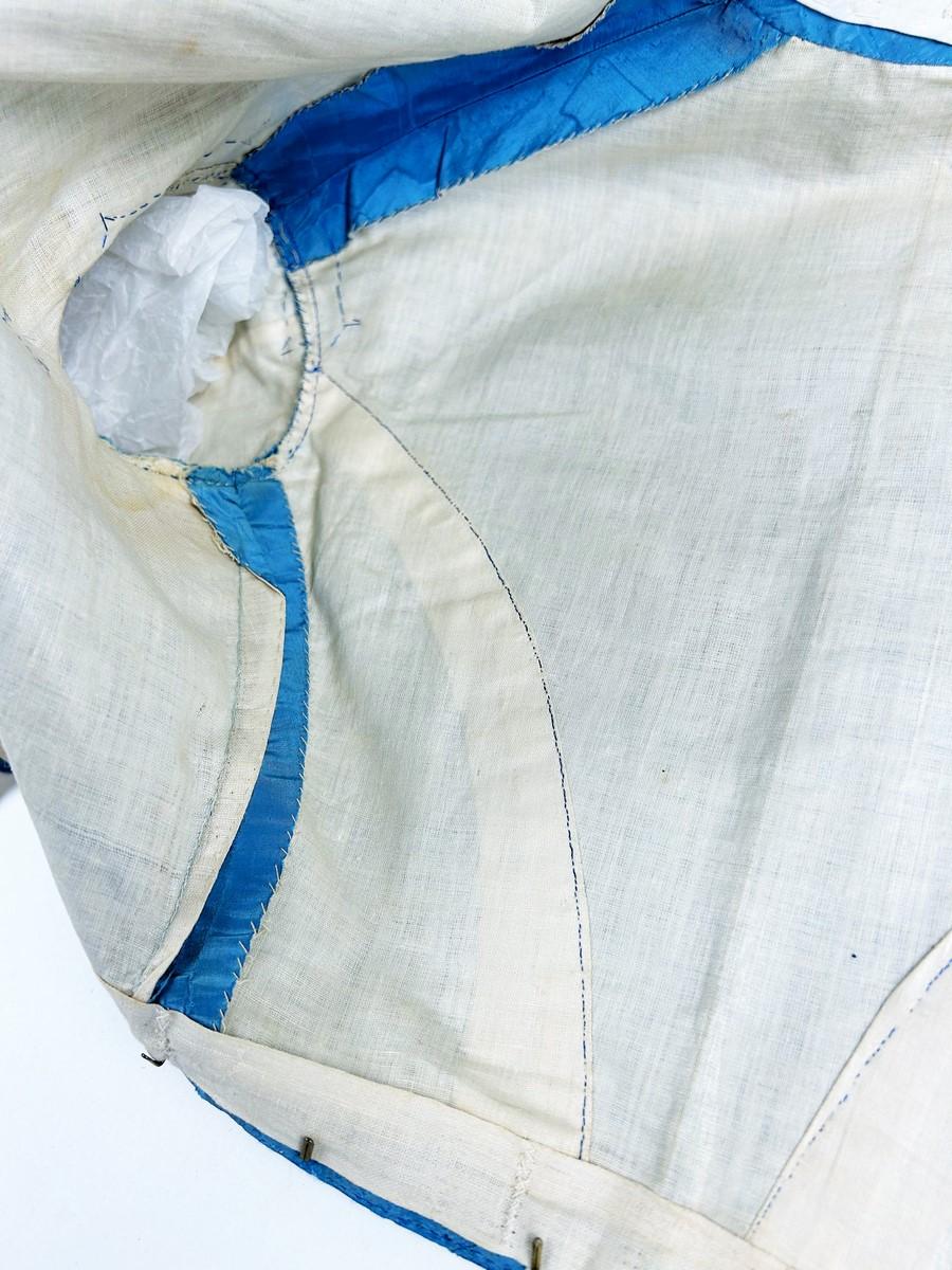 A French moiré silk day Crinoline dress Circa 1865 10