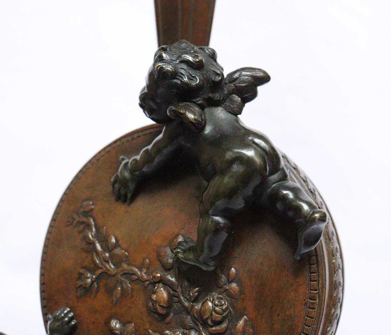 French Napoléon III Bronze Putti Vase by Auguste Moreau 6