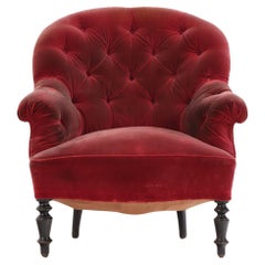 Sedia da salotto francese Napoleone III, C.C. 1860.