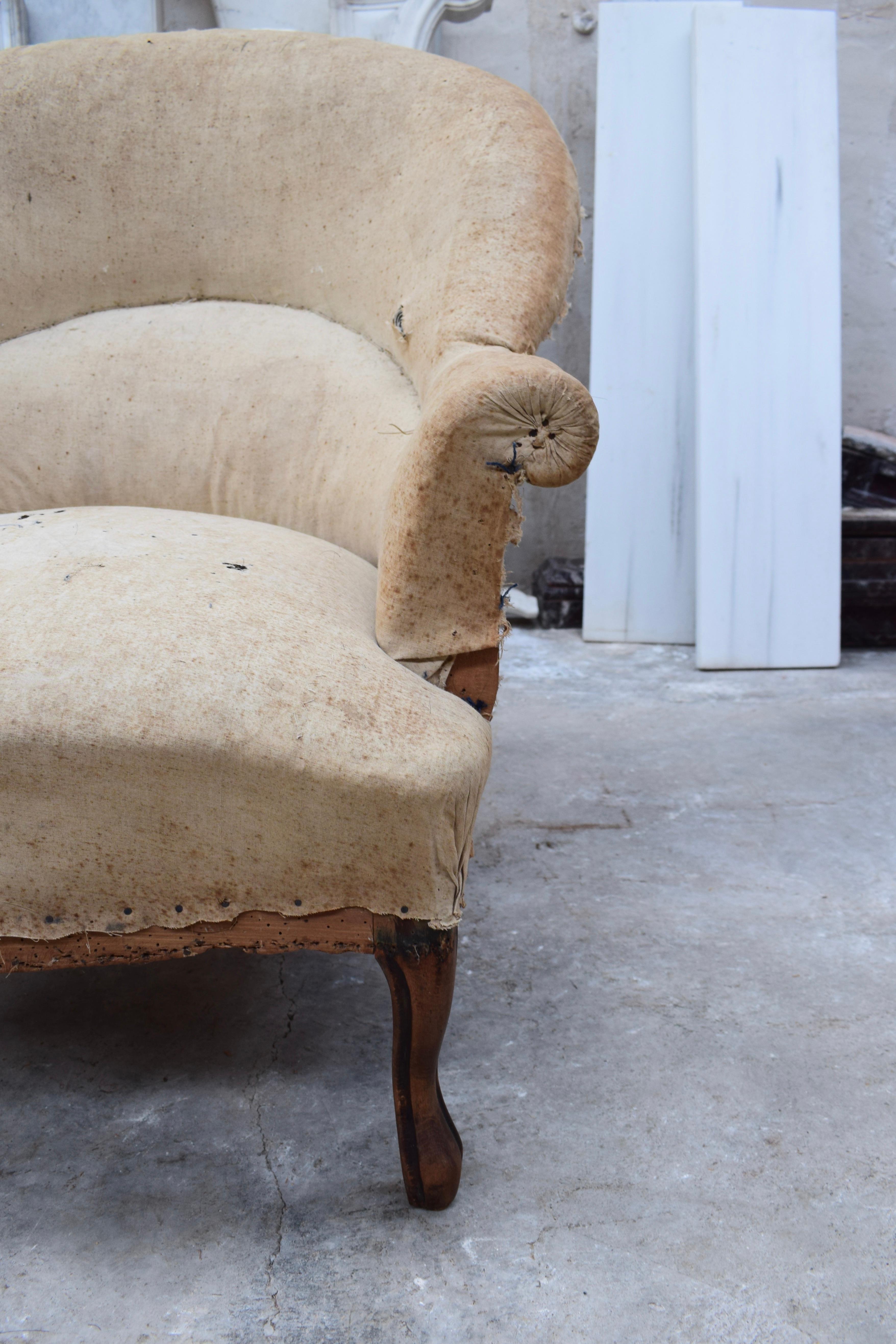 French Napoleon III Style Tub Chair Dating from Around 1850 5