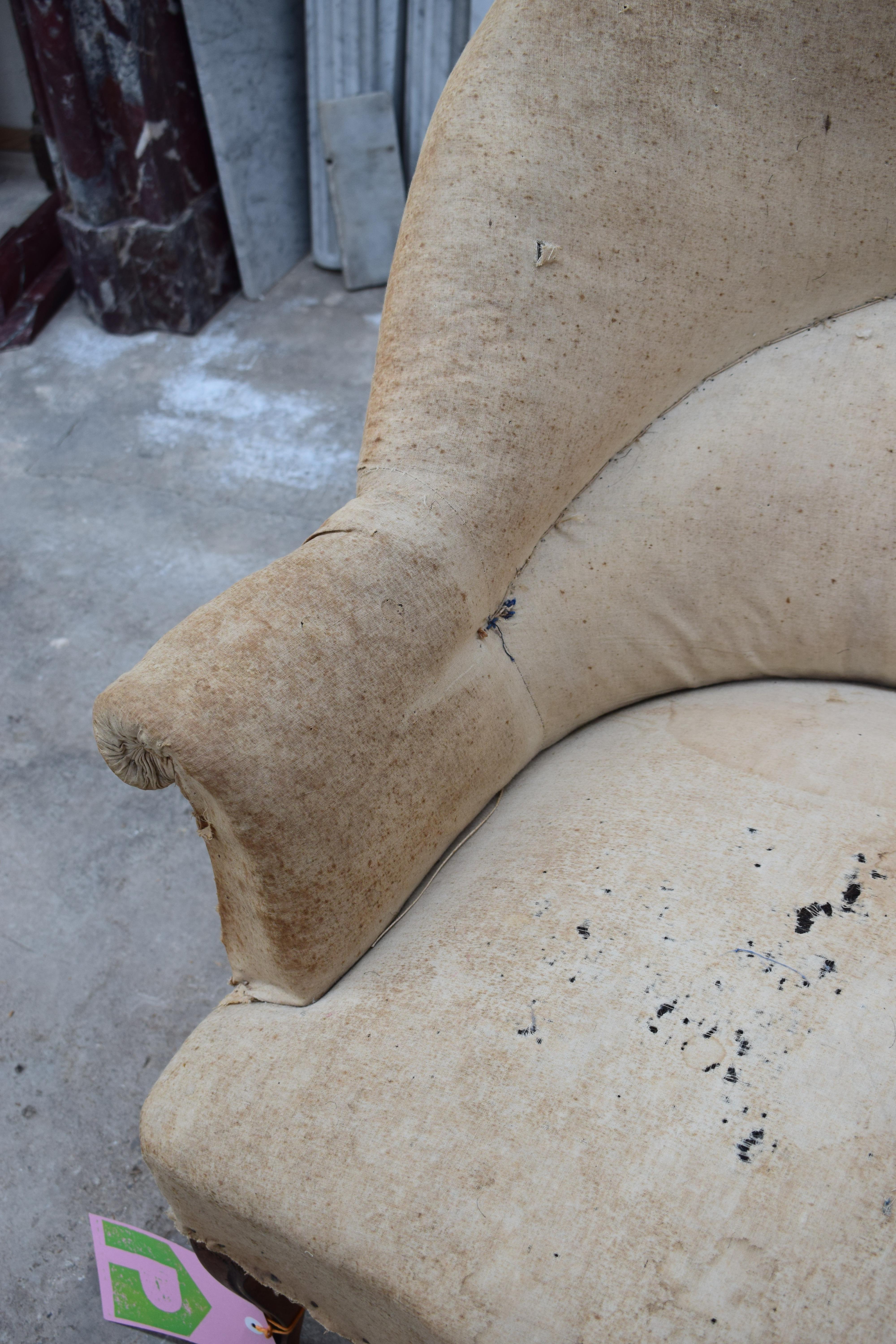 French Napoleon III Style Tub Chair Dating from Around 1850 8