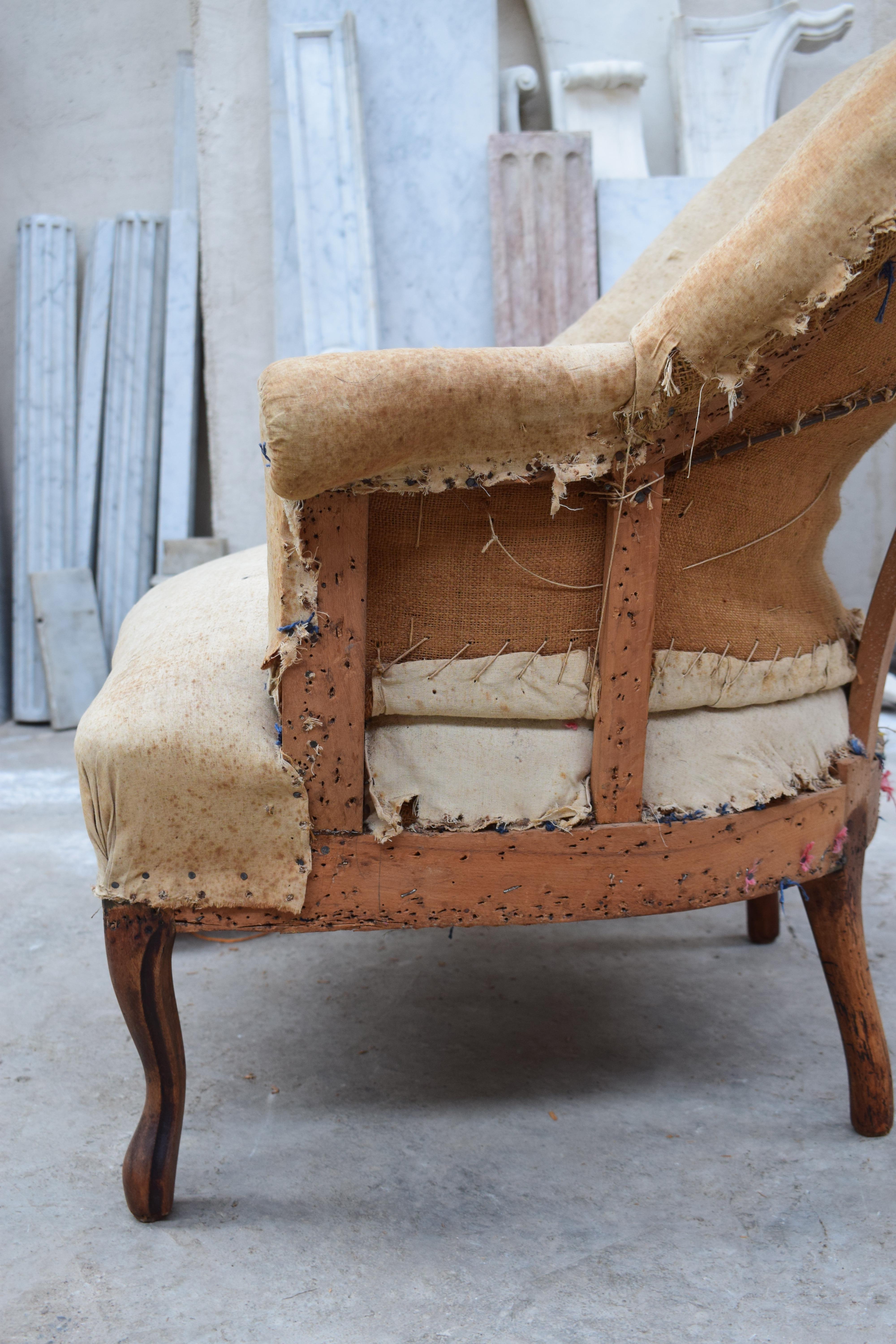 French Napoleon III Style Tub Chair Dating from Around 1850 10