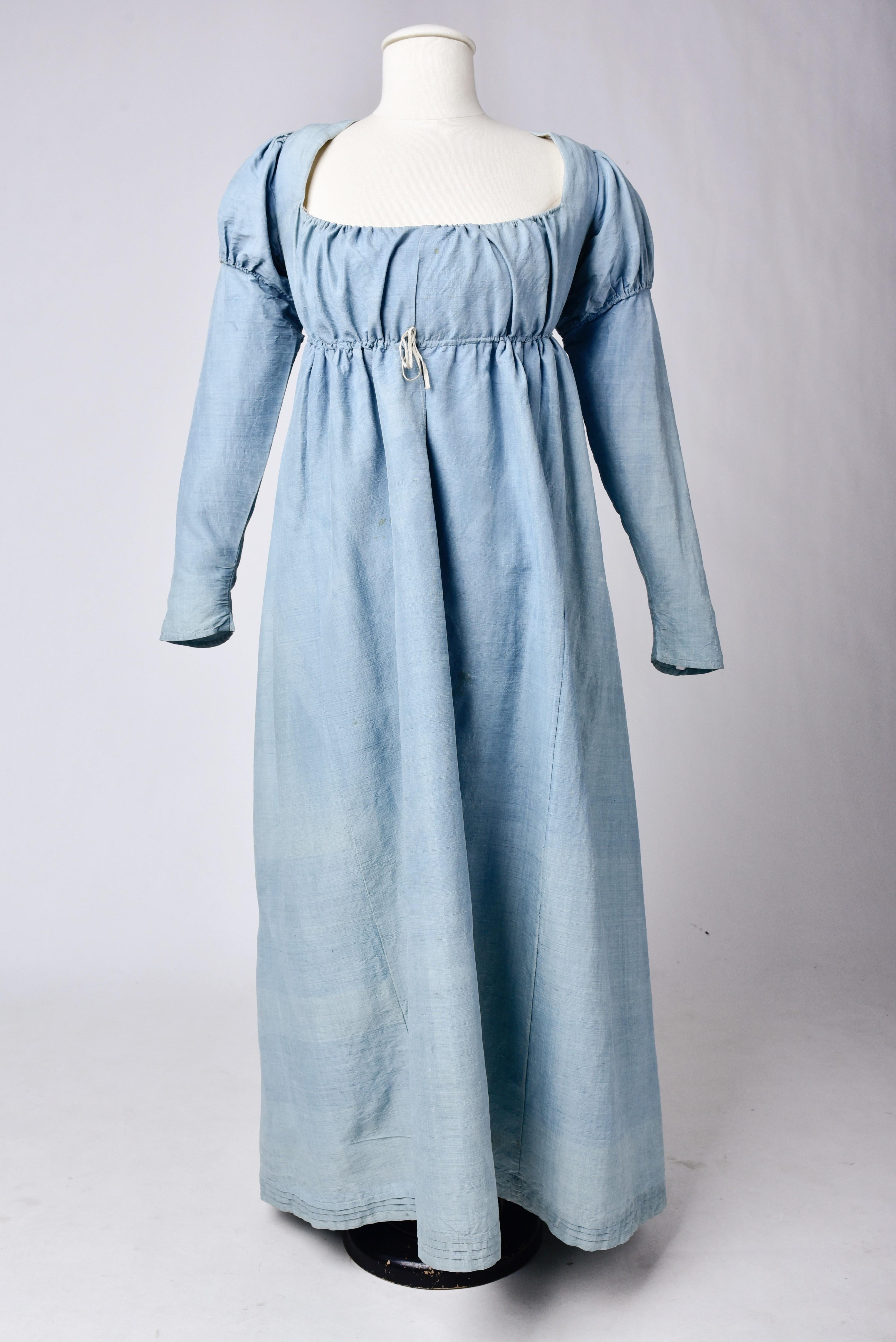 blue regency dress