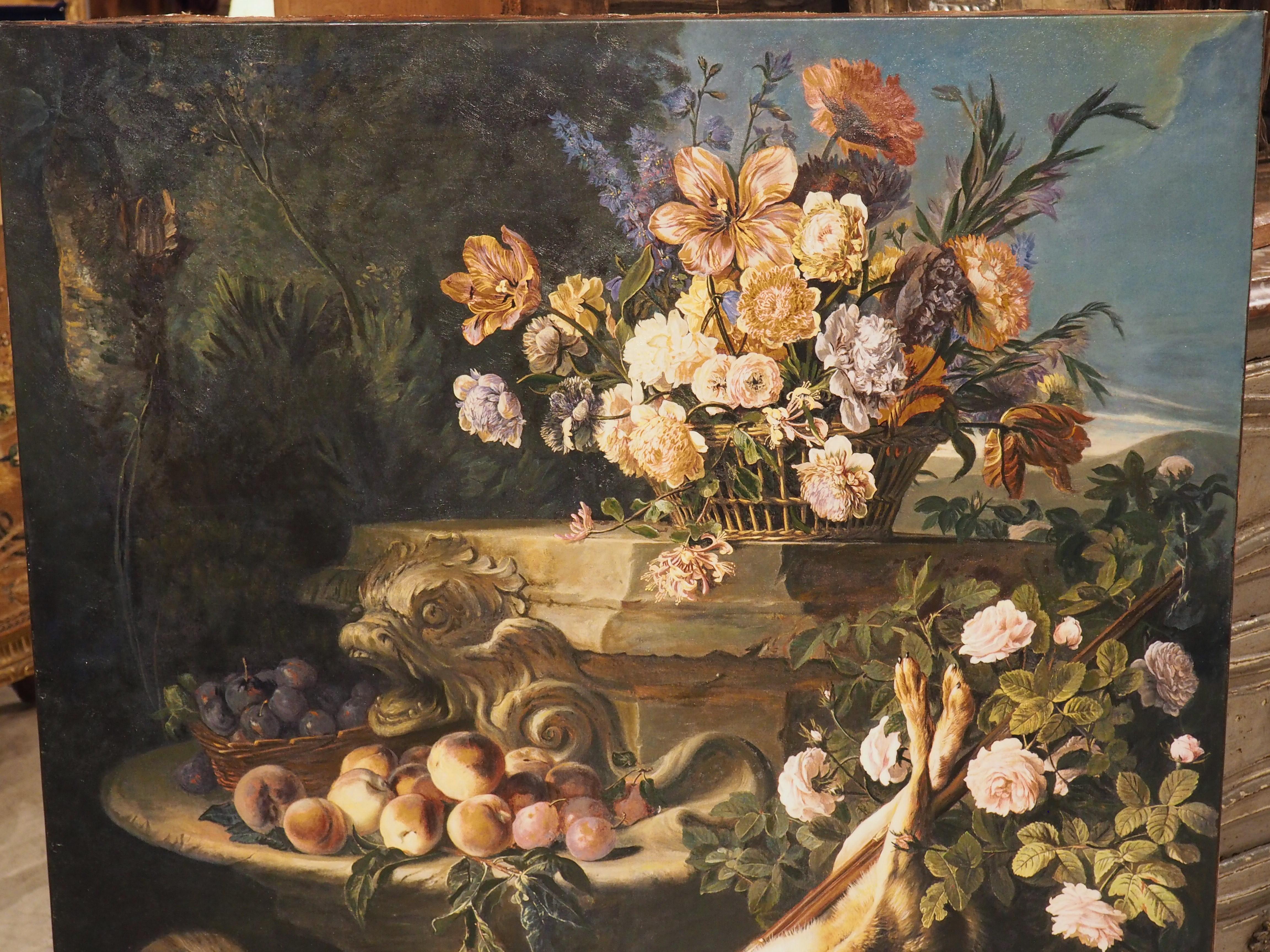 Canvas A French Nature Morte, 20th Century For Sale