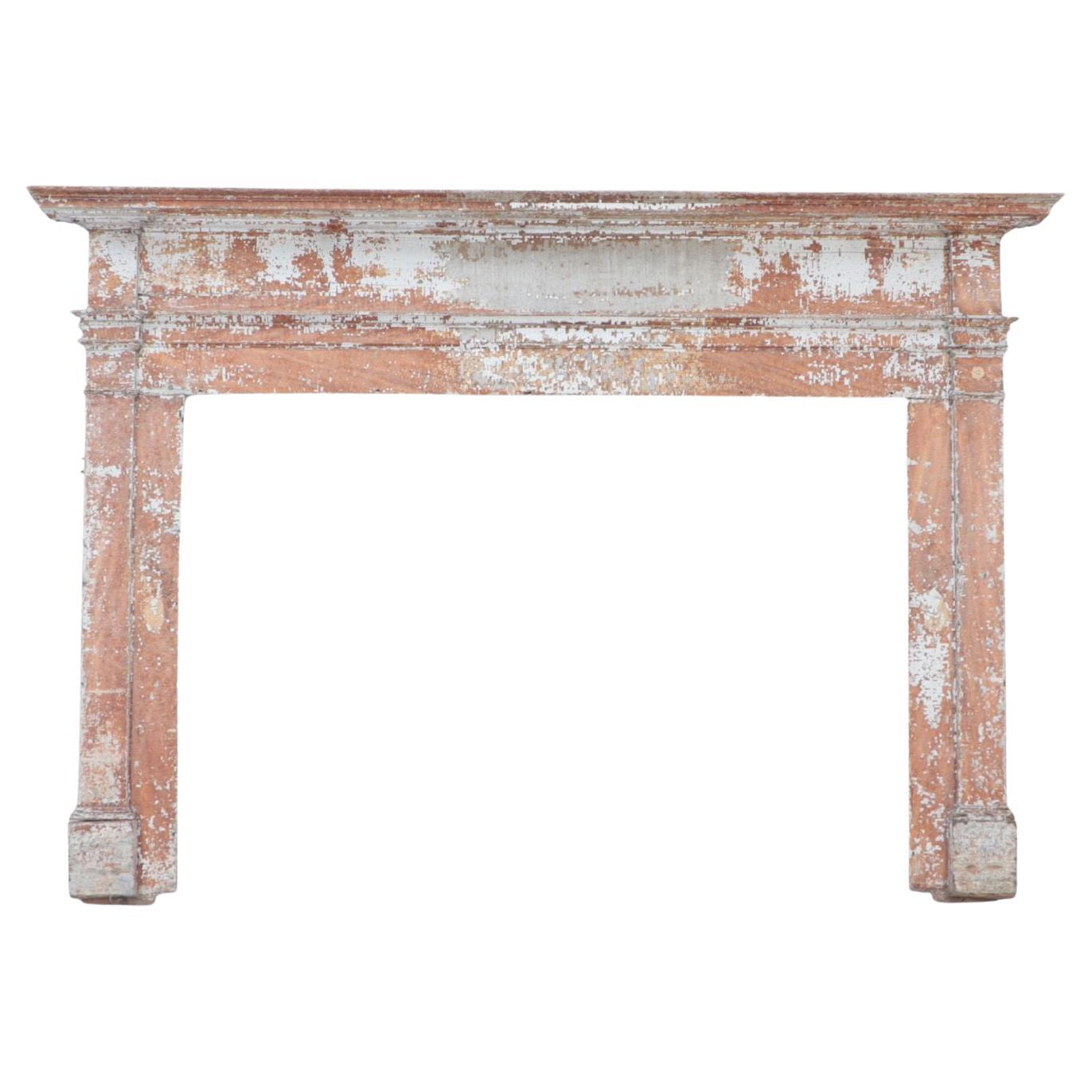 French Neoclassical Style Painted Mantle, 19th C For Sale