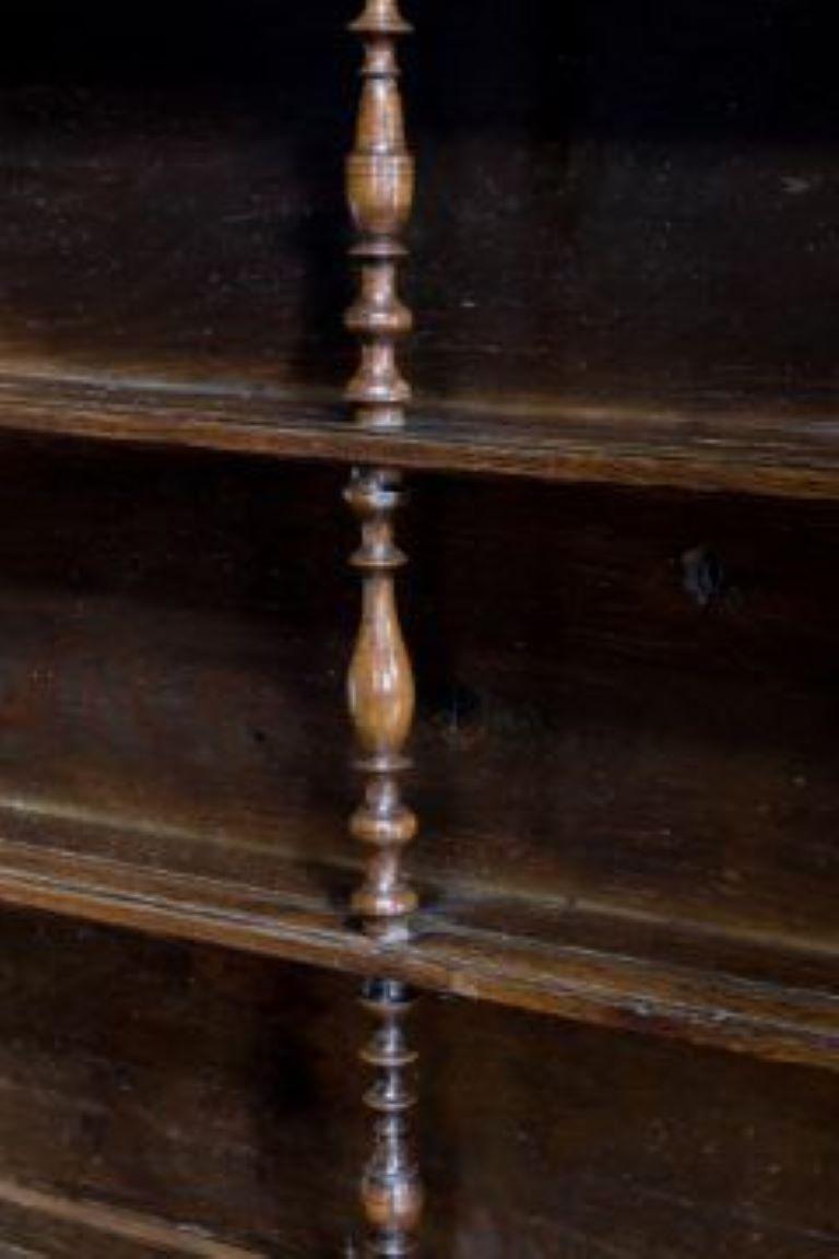 A FRENCH OAK AND CHESTNUT DRESSER LATE 18TH/ EARLY 19TH CENTURY 210cm high, 194cm wide, 51cm deep .