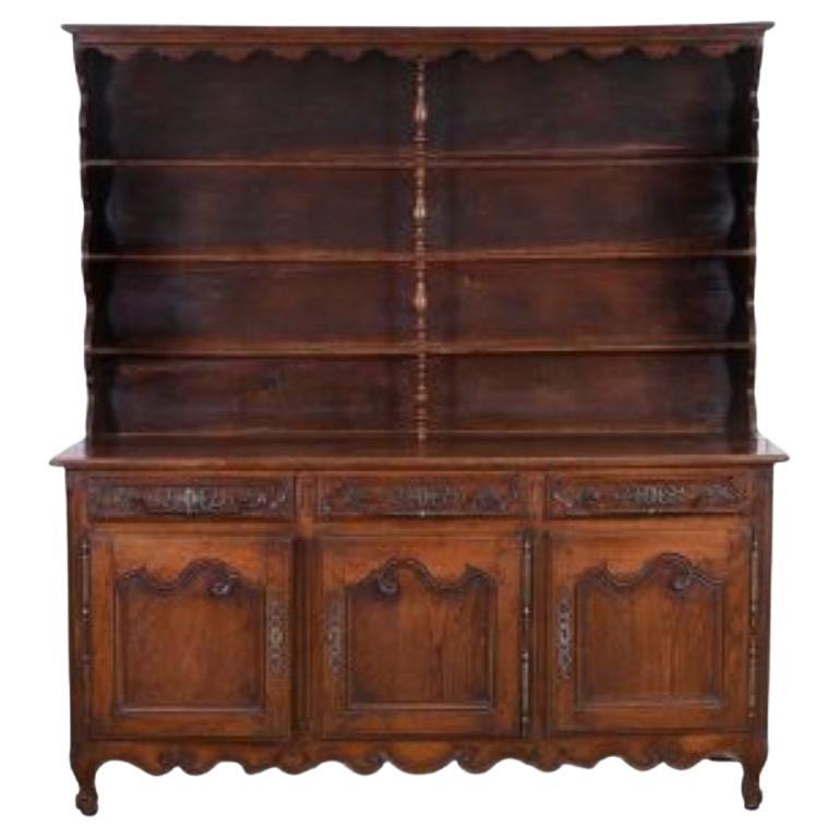 A French Oak and Chestnut Dresser, late 18th Century/ early 19th Century For Sale