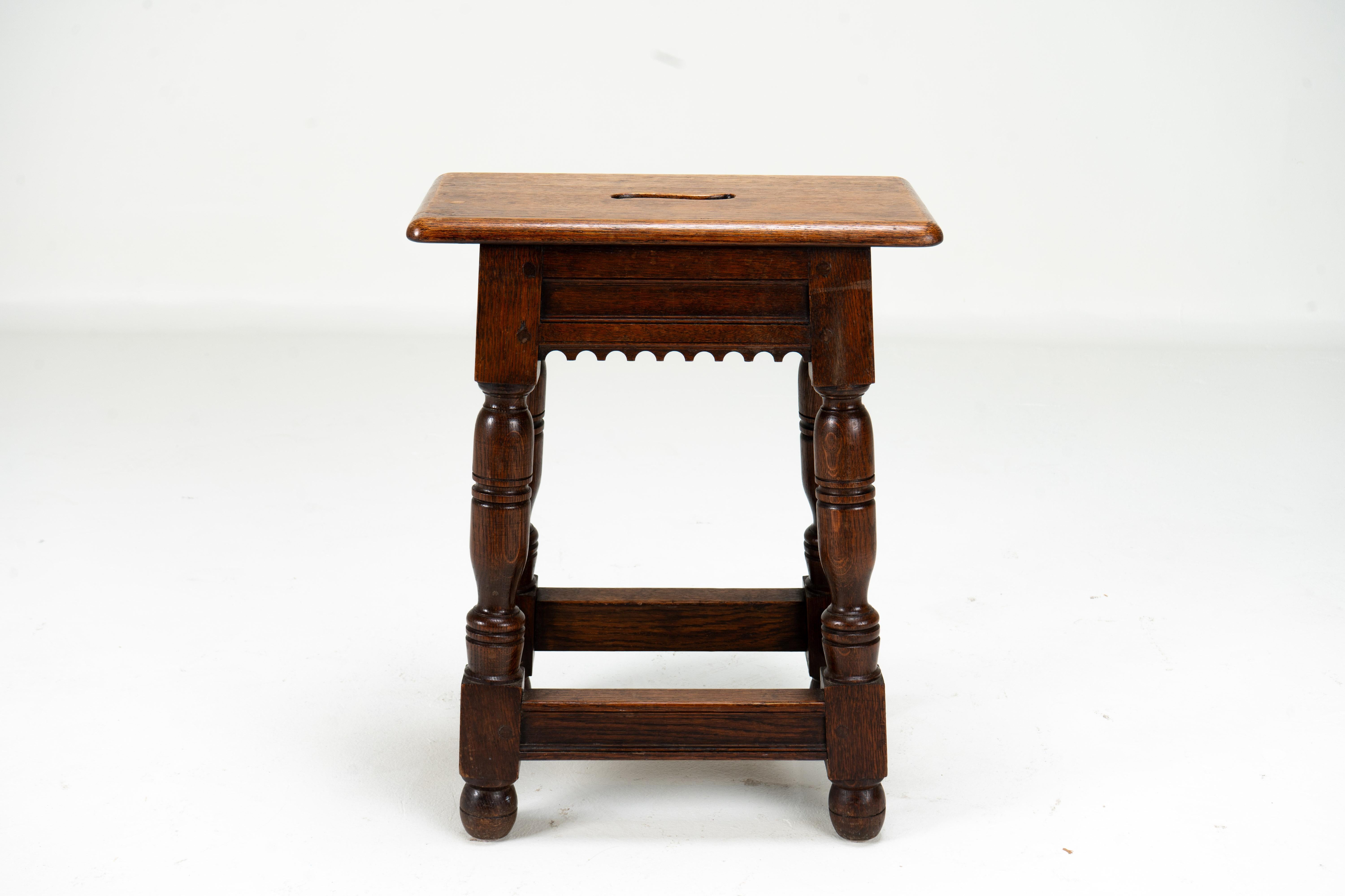 A French Oak Joint Stool For Sale 6