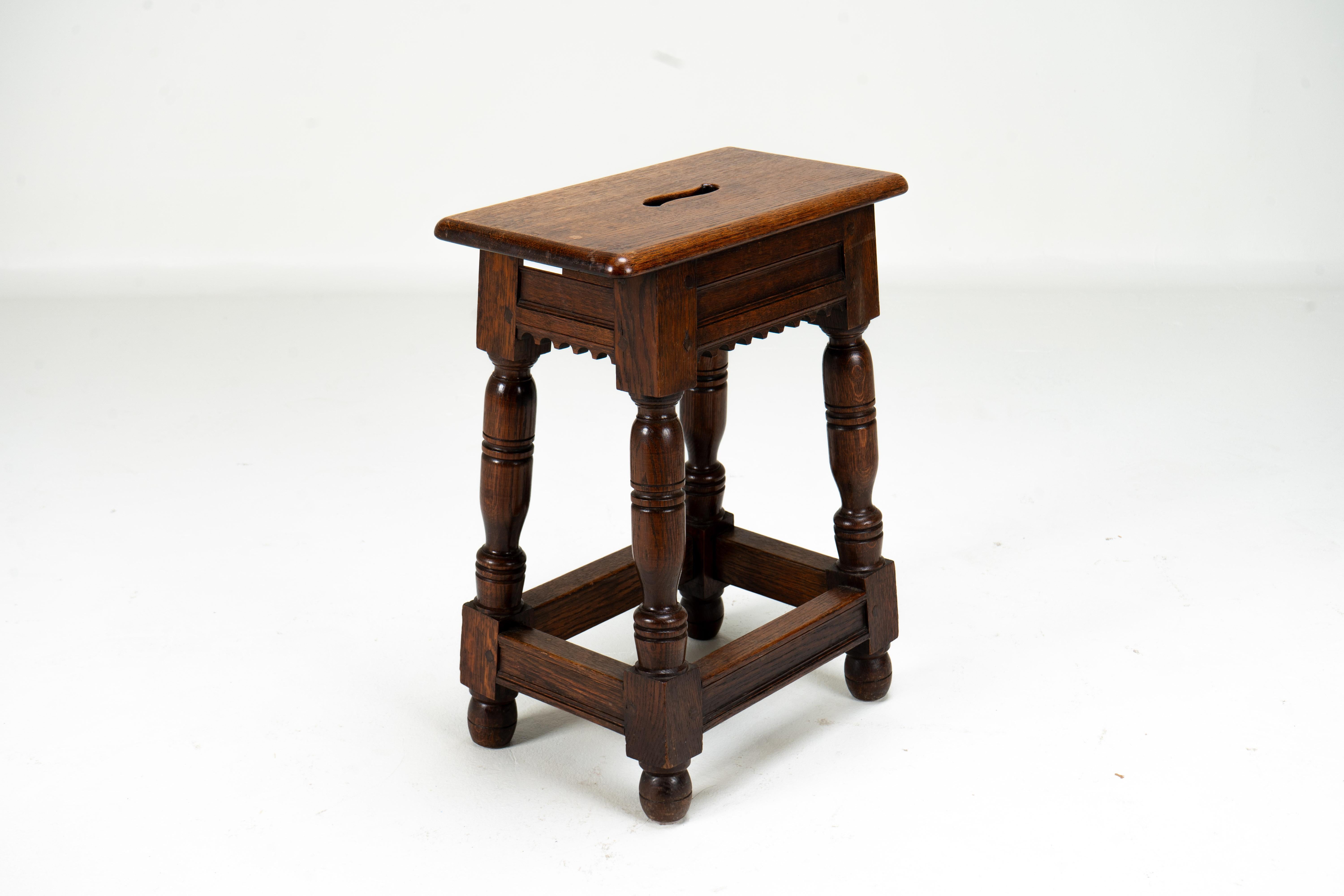 A French Oak Joint Stool For Sale 9