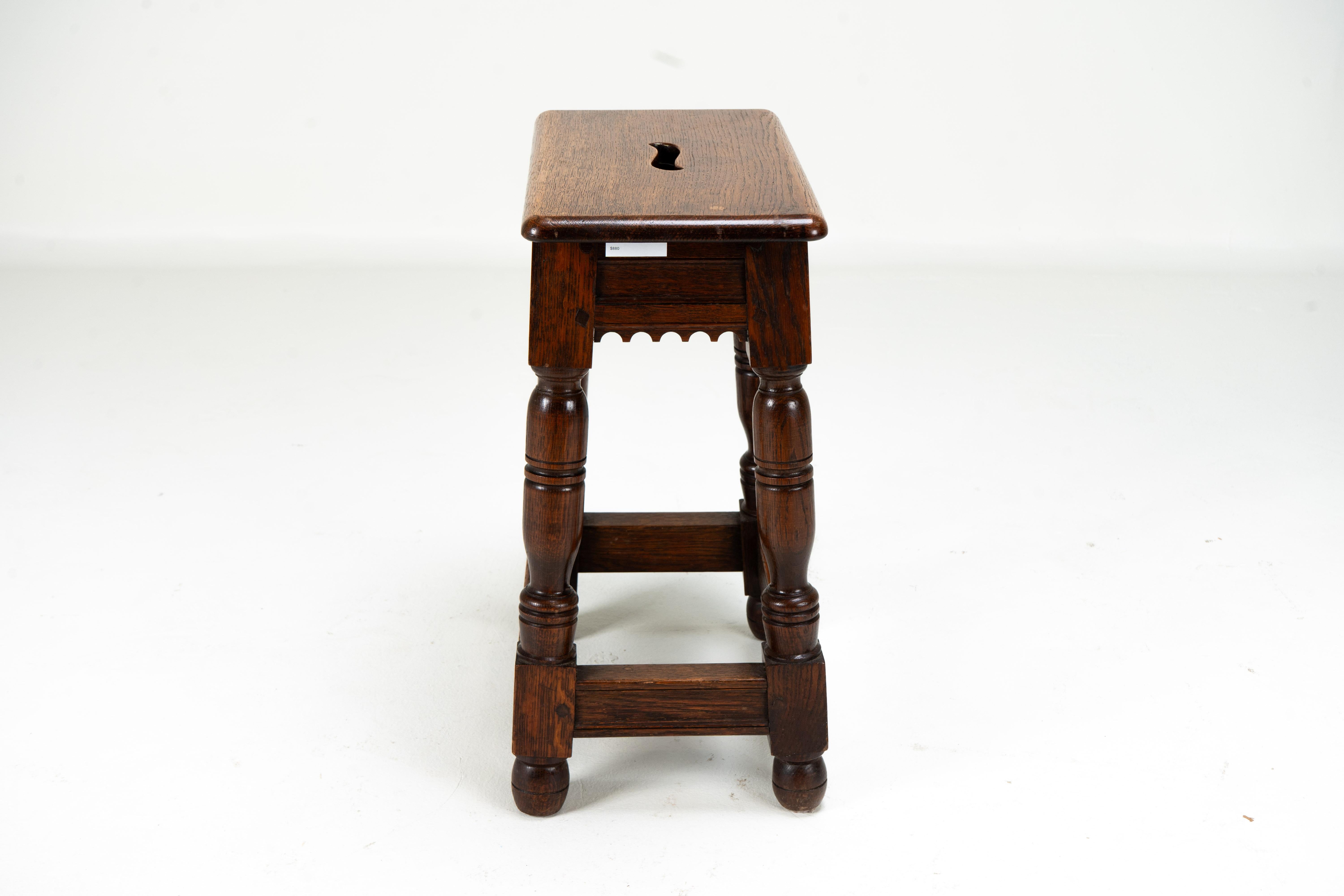 A French Oak Joint Stool For Sale 10