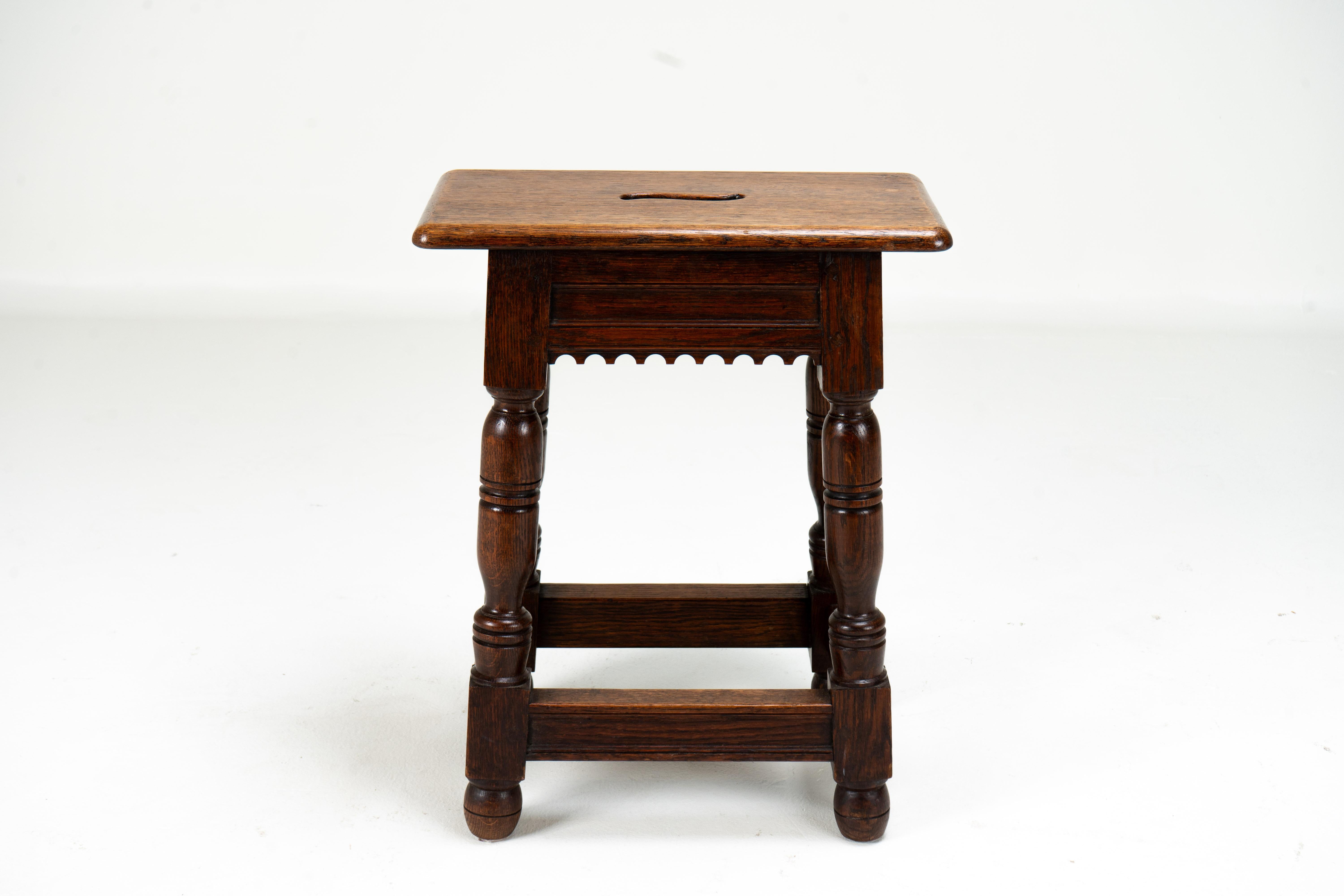 A French Oak Joint Stool For Sale 11