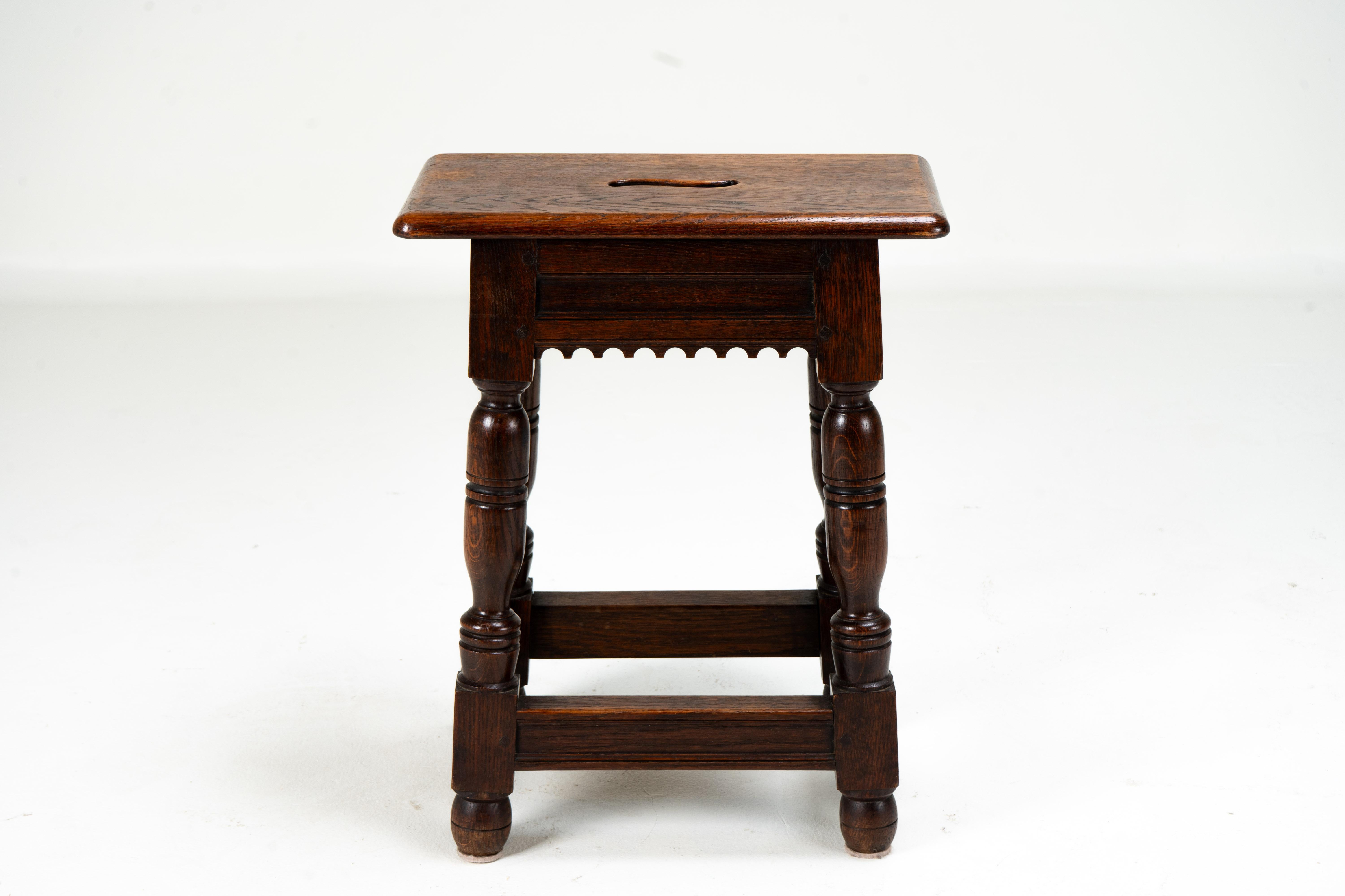 A French Oak Joint Stool For Sale 1