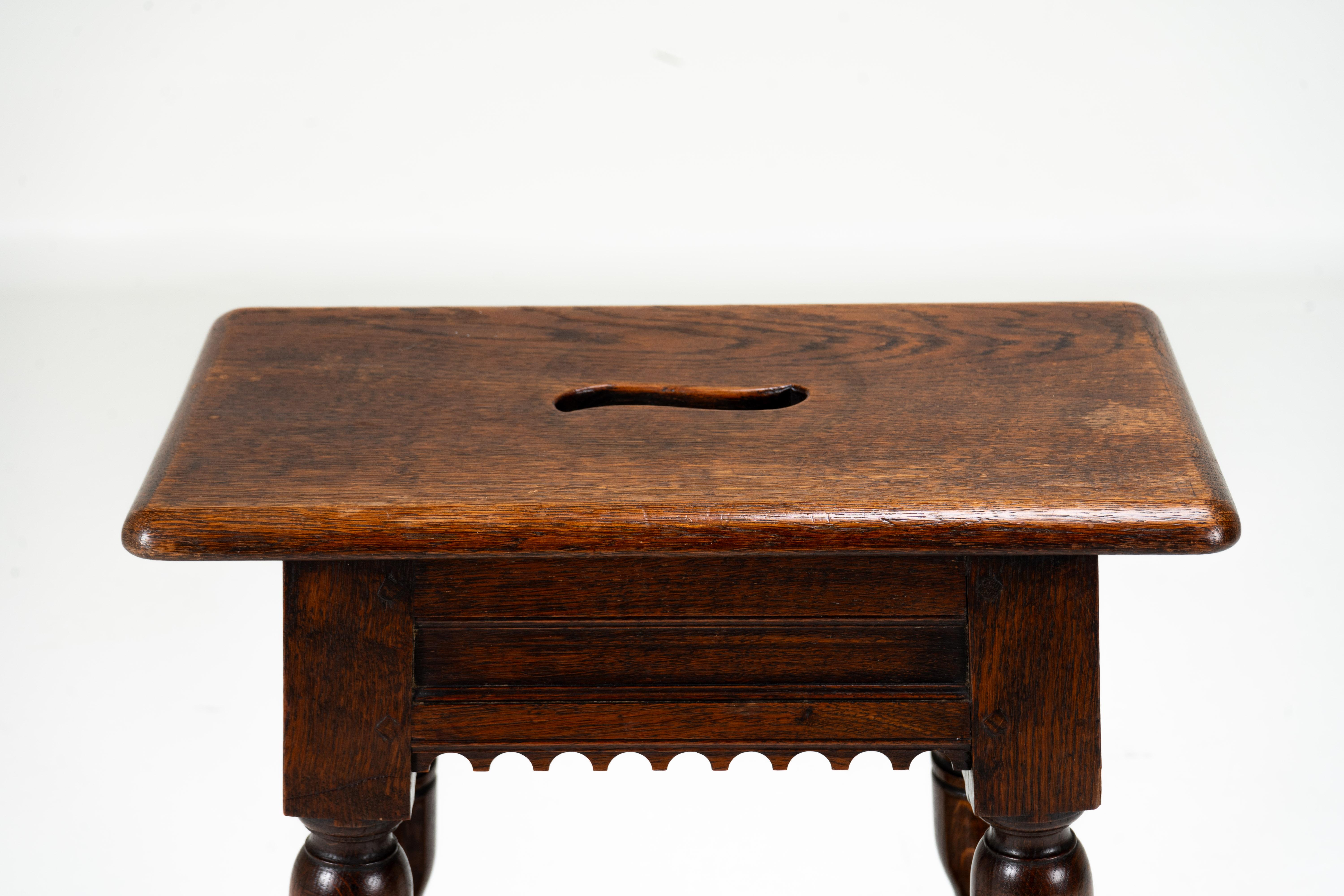 A French Oak Joint Stool For Sale 2
