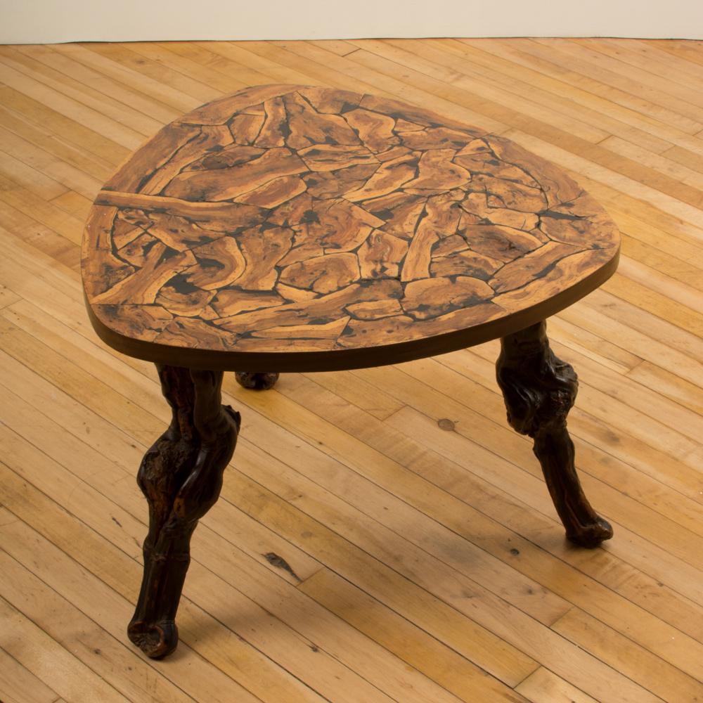 French Organic Wooden Occasional Table, circa 1920 In Good Condition For Sale In Philadelphia, PA