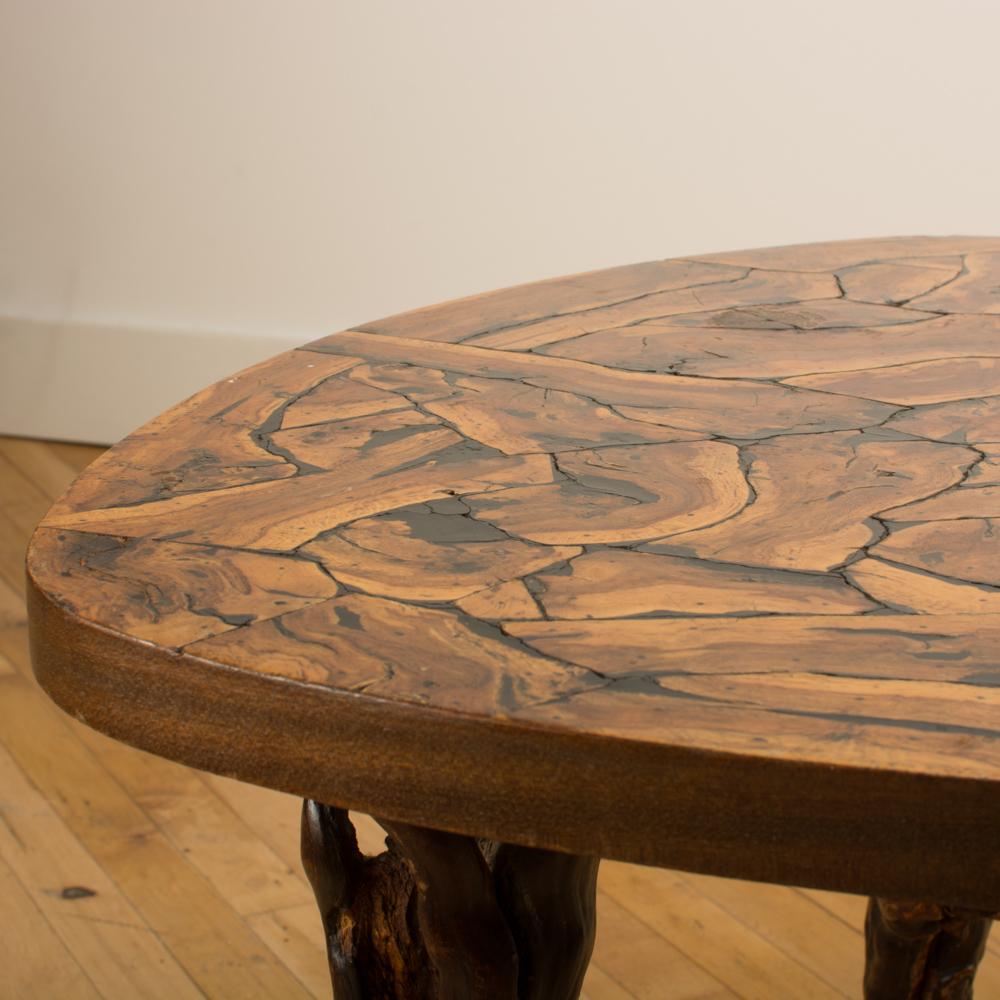 French Organic Wooden Occasional Table, circa 1920 For Sale 2