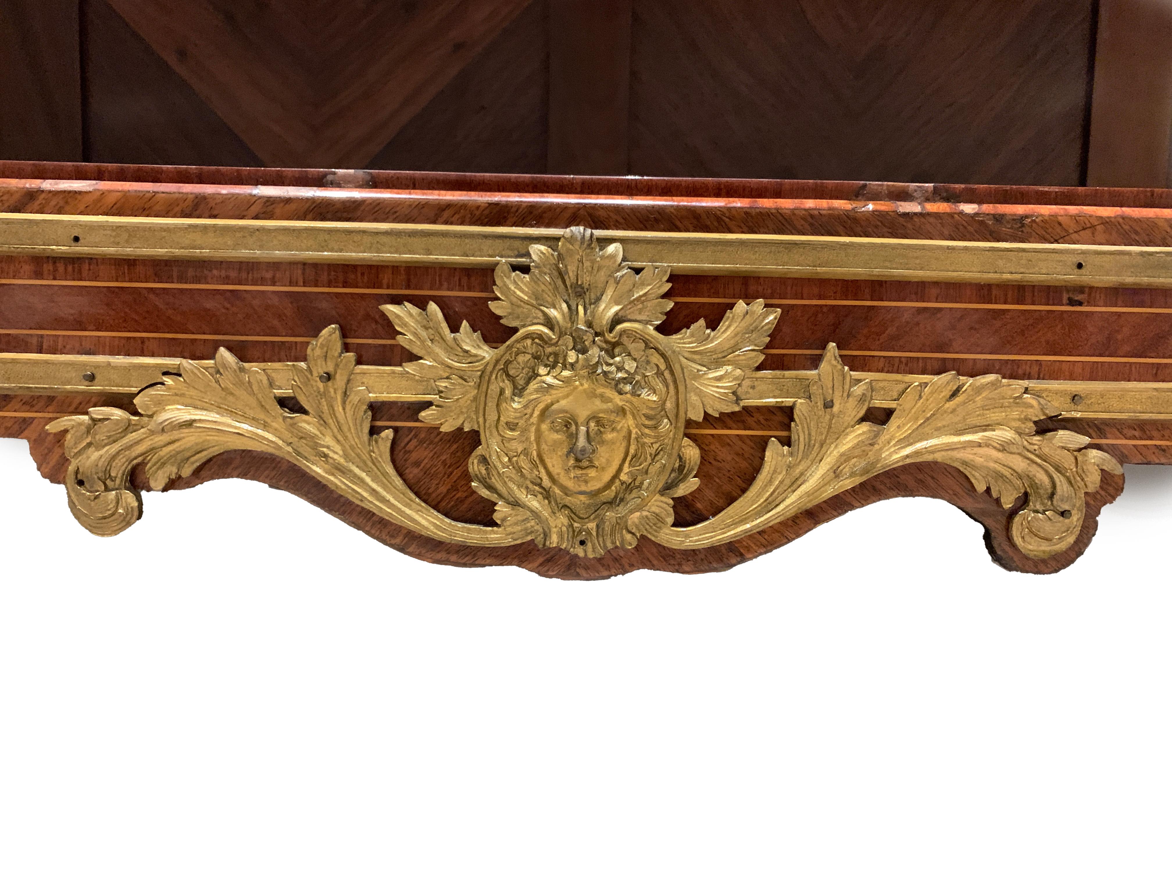19th Century French Ormolu-Mounted Kingwood Bibliotheque For Sale