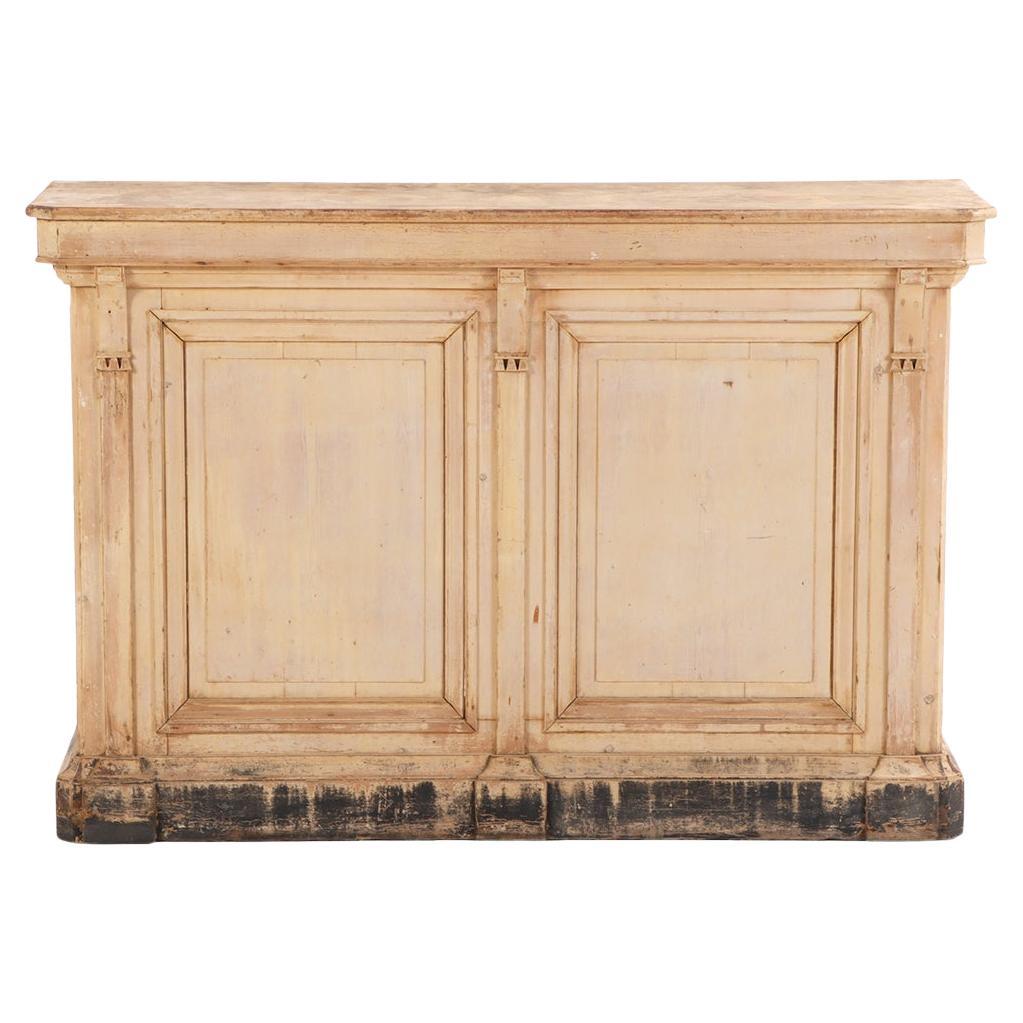 A French Painted Pine Bar / Counter, C. 1880.