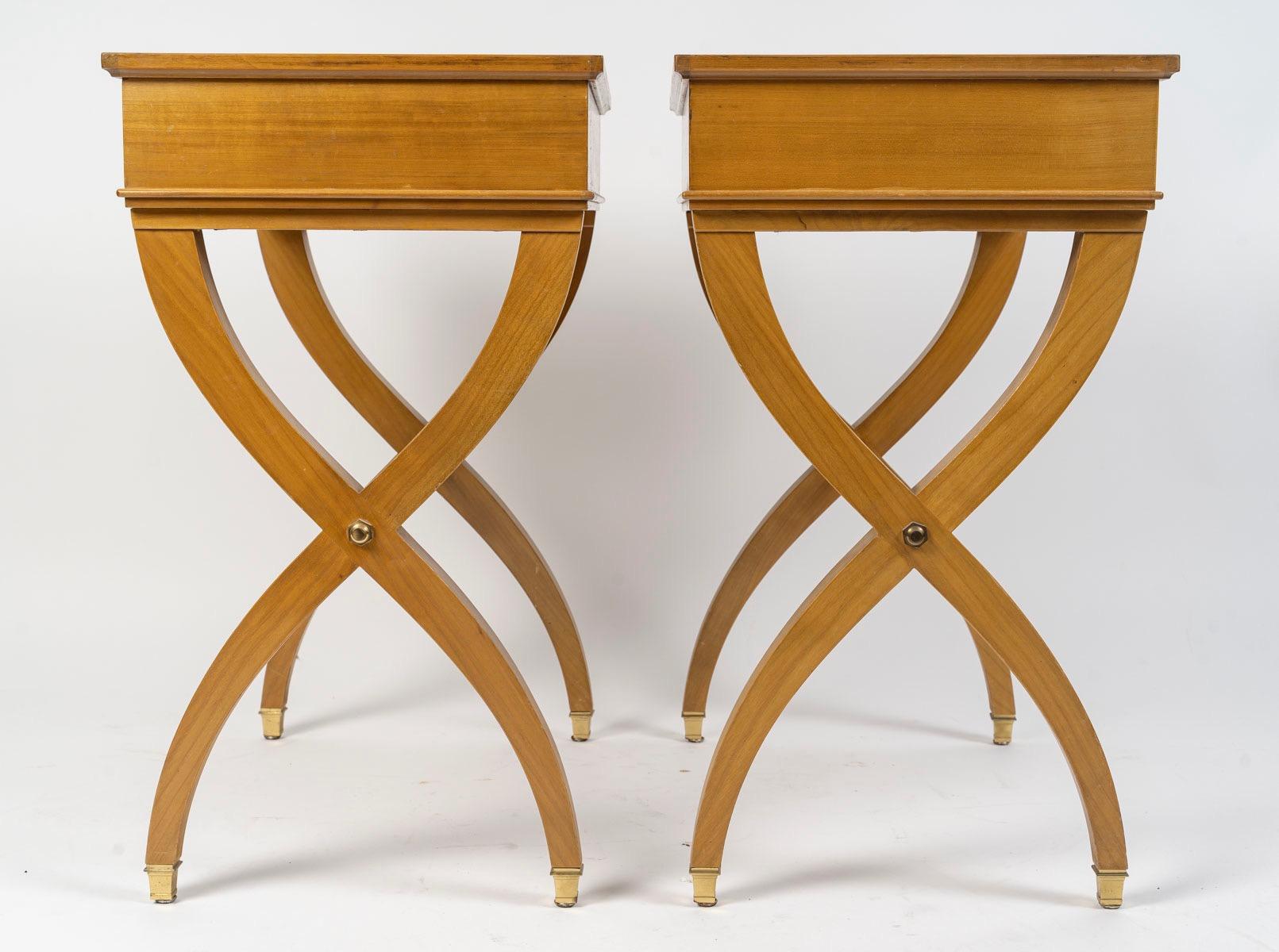 Art déco Paire de tables d'appoint dans le style d'André Arbus (1903-1969), vers 1920 en vente