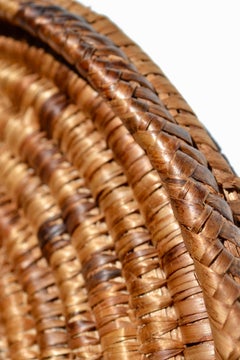 A French Palm Fiber Wall Pocket, 1960s