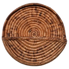A French Palm Fiber Wall Pocket, 1960s