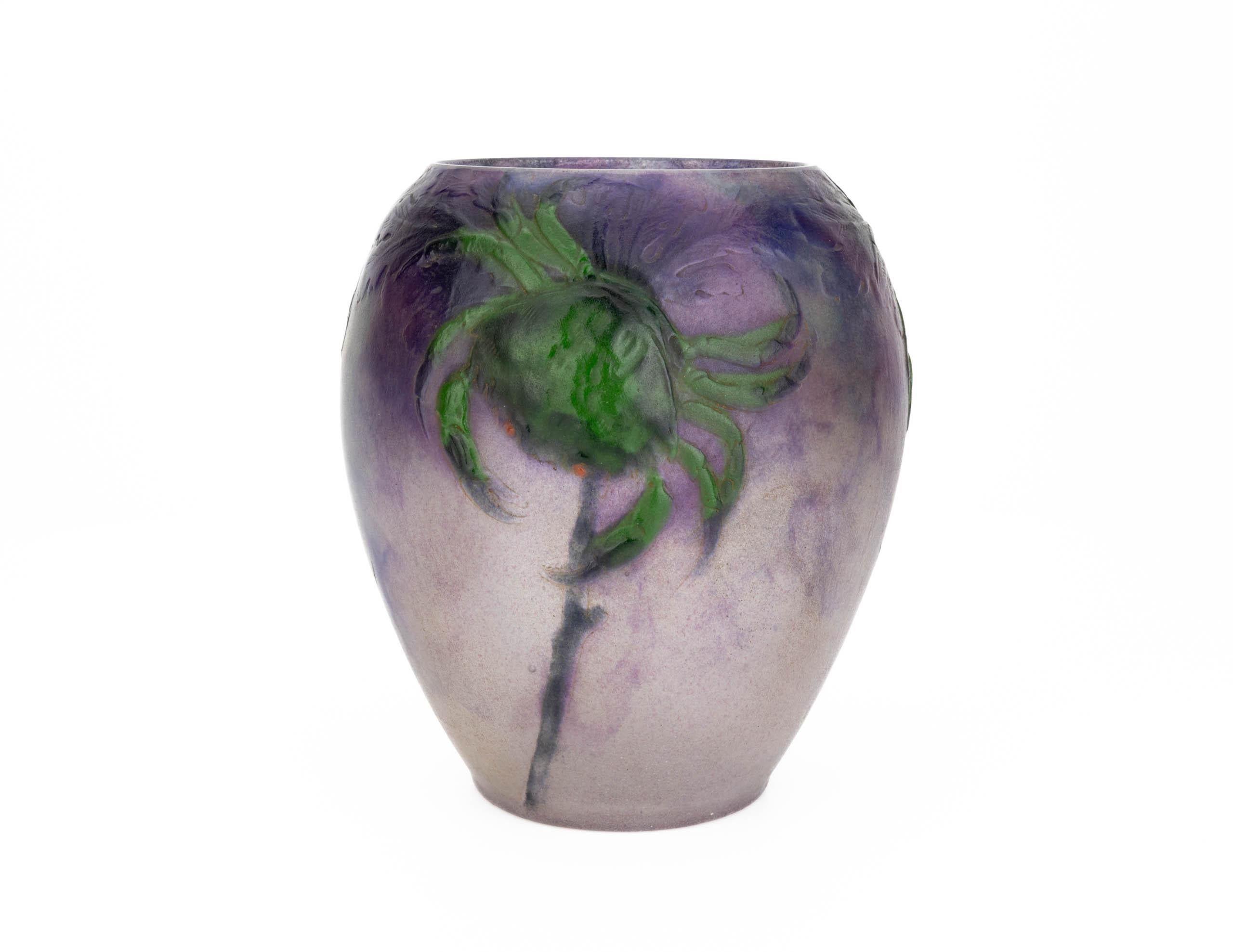 Gabriël Argy-Rousseau (Meslay-le-Vidame 1885-1953) was a master in the technique of pâte de verre (glass paste). His refined pâte de verre objects are sought after worldwide. Each pâte de verre object is unique in color because of the production