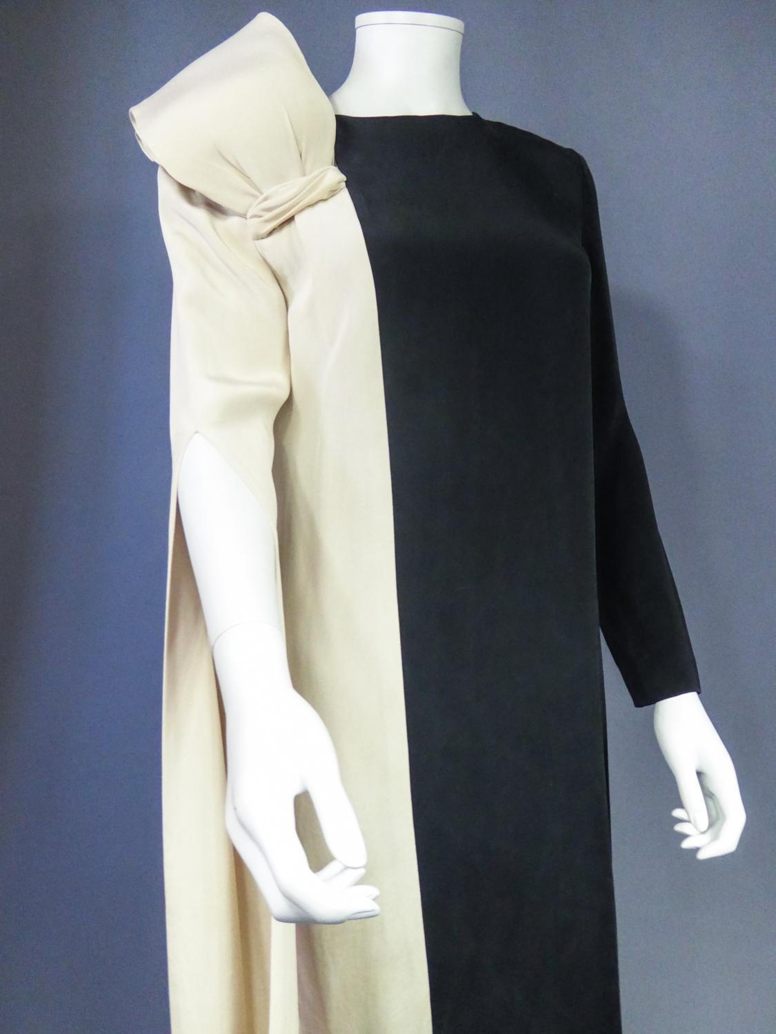 A French Pierre Cardin Couture Peplum Evening Dress Circa 1975/85 4