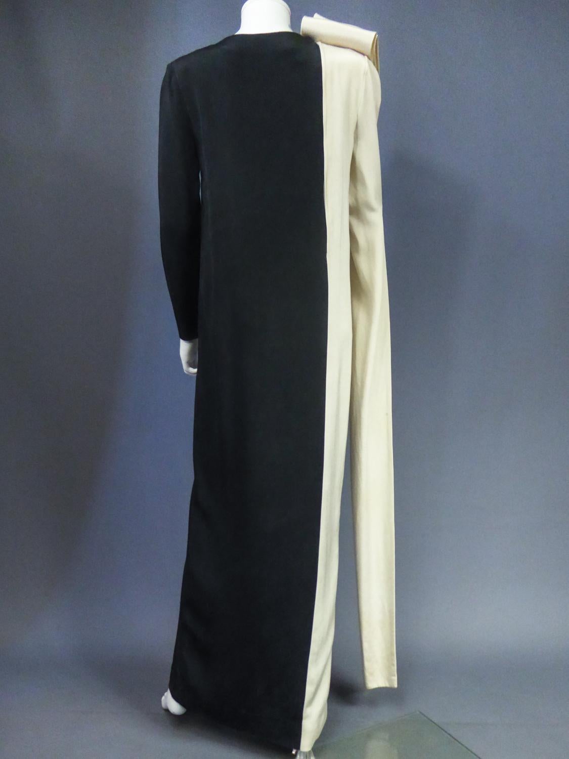 A French Pierre Cardin Couture Peplum Evening Dress Circa 1975/85 5